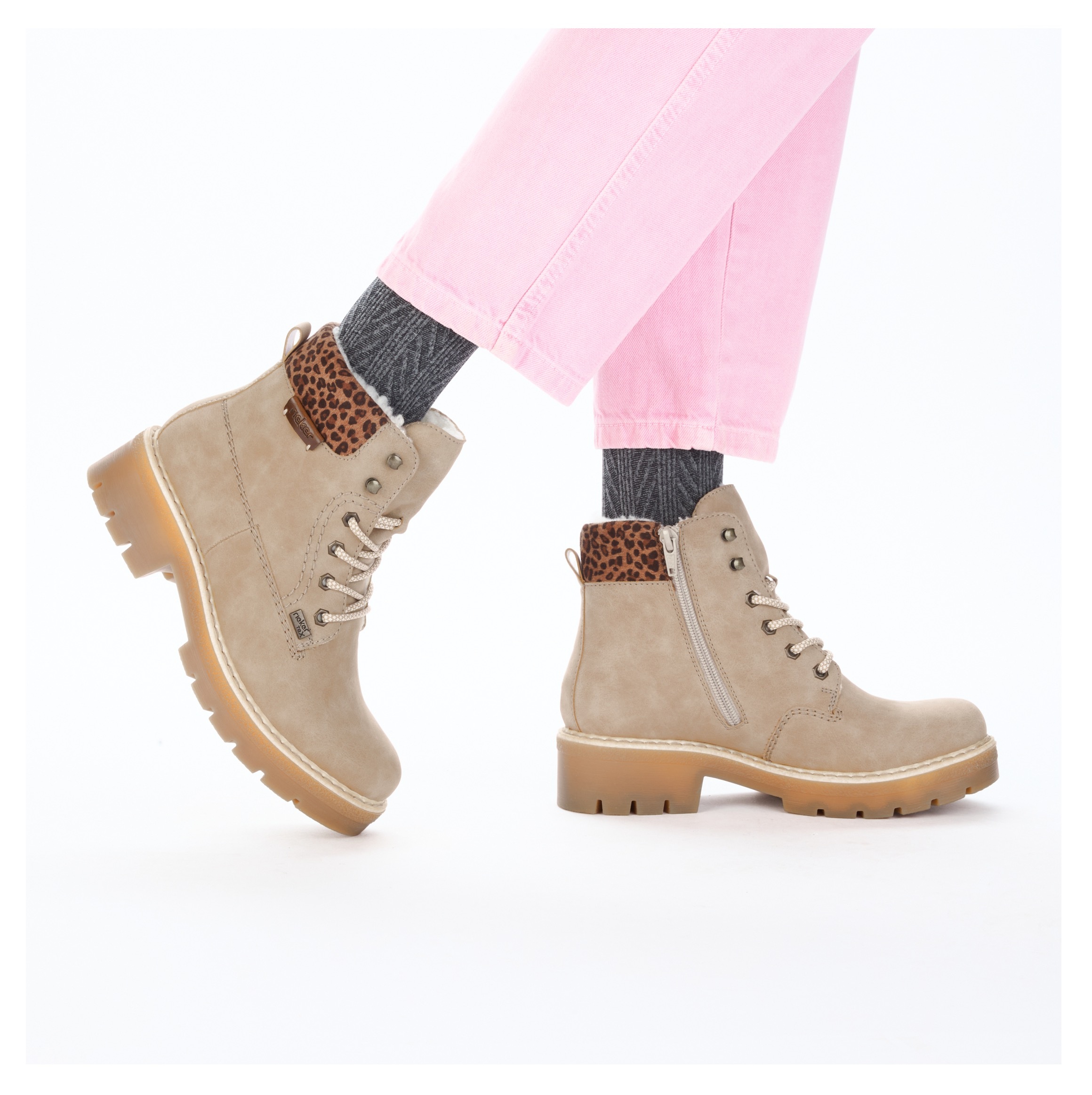 Rieker Winterstiefelette, Winterboots, Schnürboots mit wasserabweisender riekerTEX-Membran