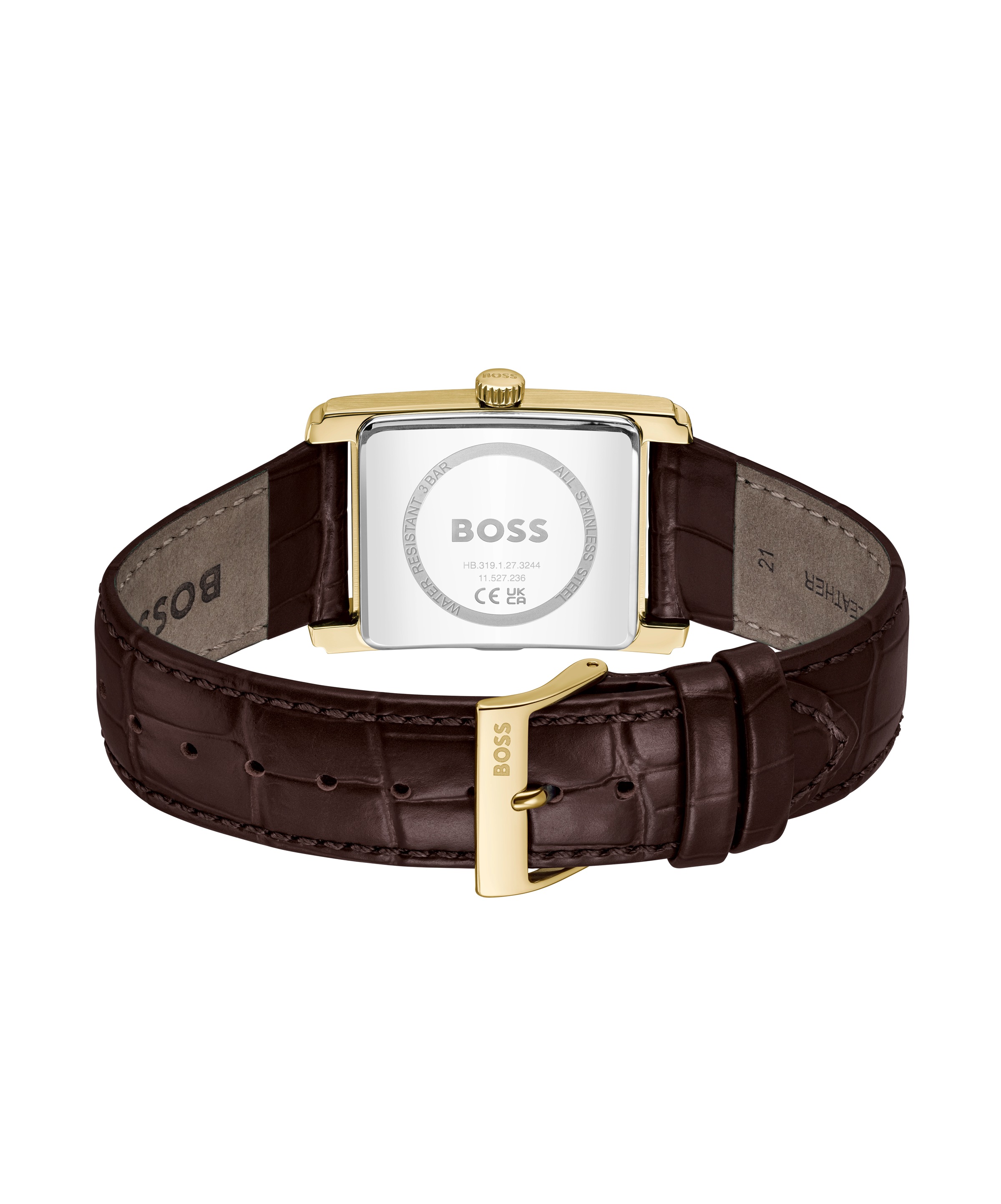 BOSS Quarzuhr »PRINCIPLE DRESS«, Armbanduhr, Damenuhr, Herrenuhr, Lederarmband, analog, Tag