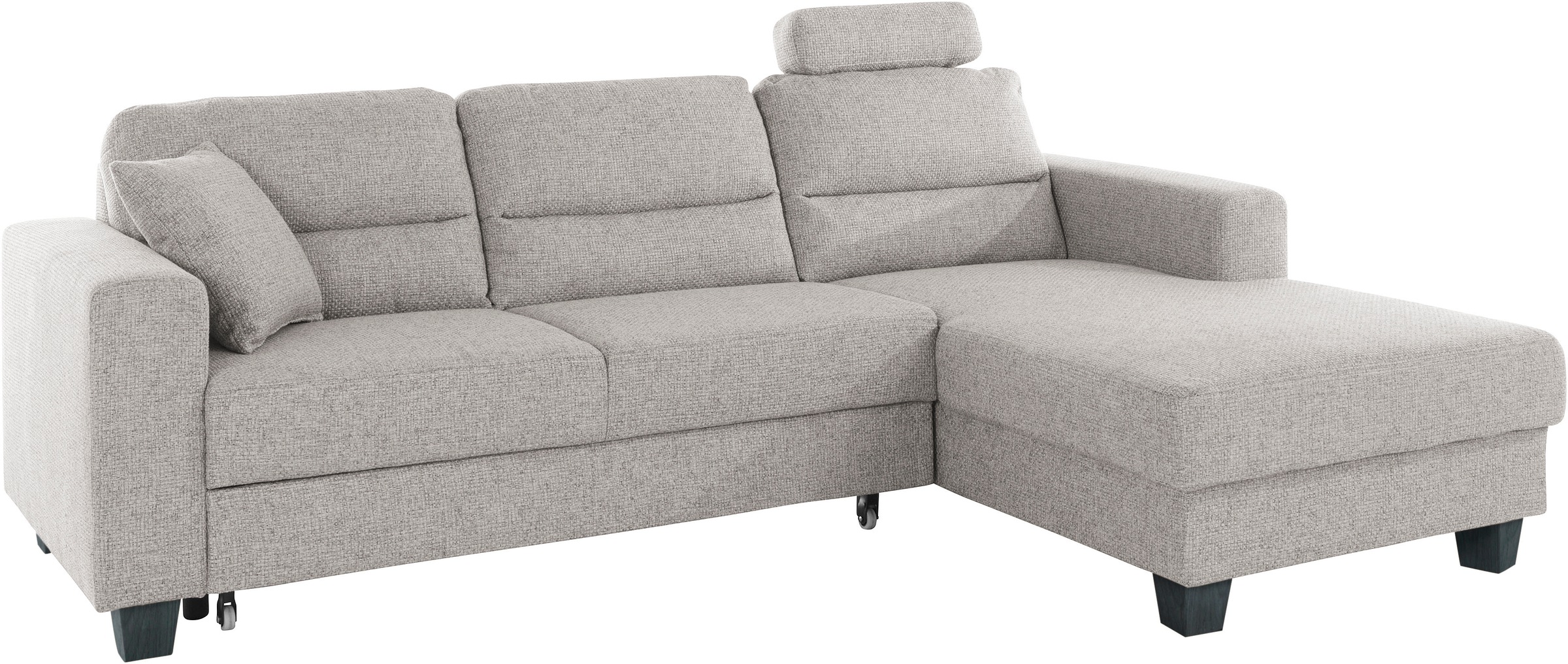 TRENDMANUFAKTUR Ecksofa »Chamber, zeitlos und modern, hoher Sitzkomfort, L-Form«, wahlweise mit Schlaffunktion