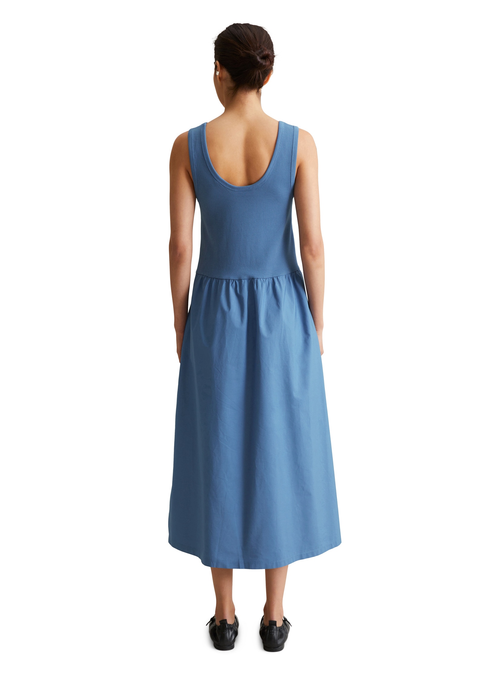 Marc O'Polo DENIM Jerseykleid »mit Baumwoll-Popelinerock«