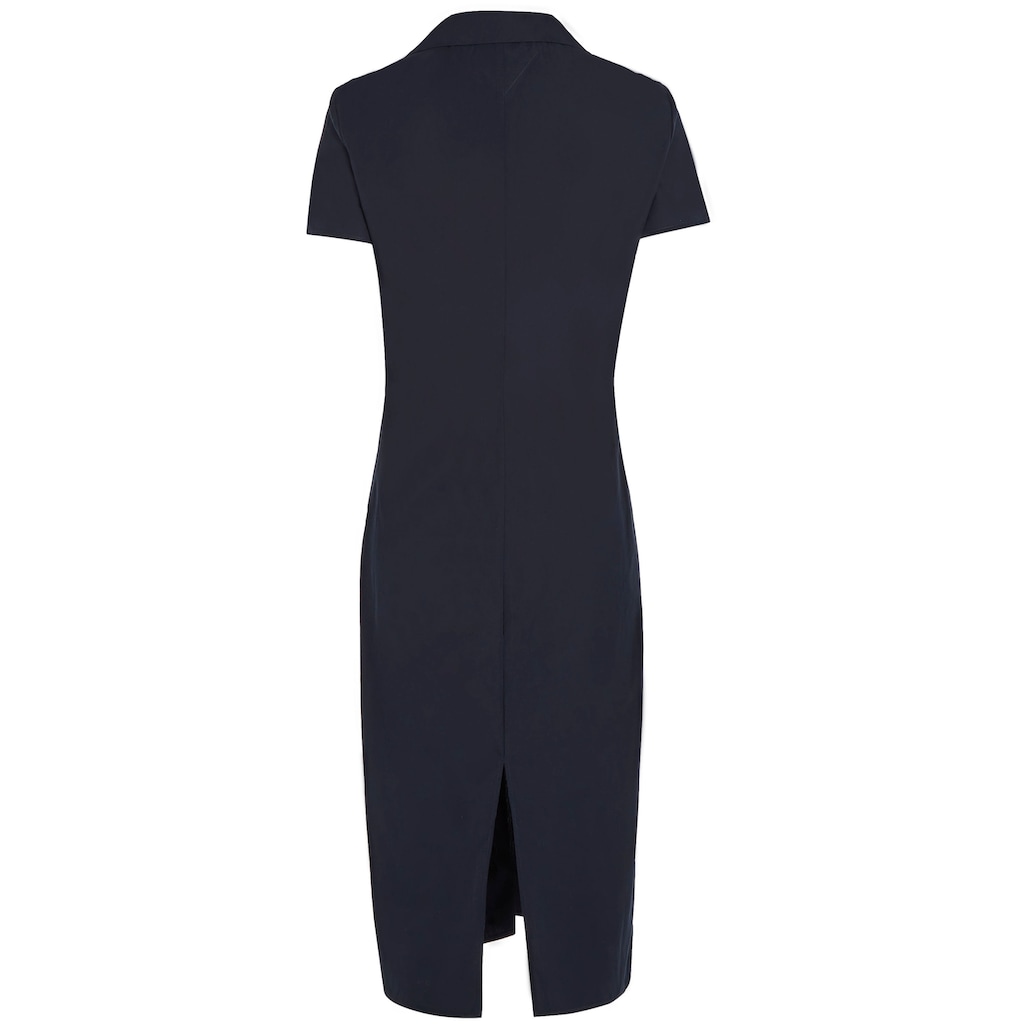 Tommy Hilfiger Blusenkleid »SOLID POPLIN MIDI DRESS SS«