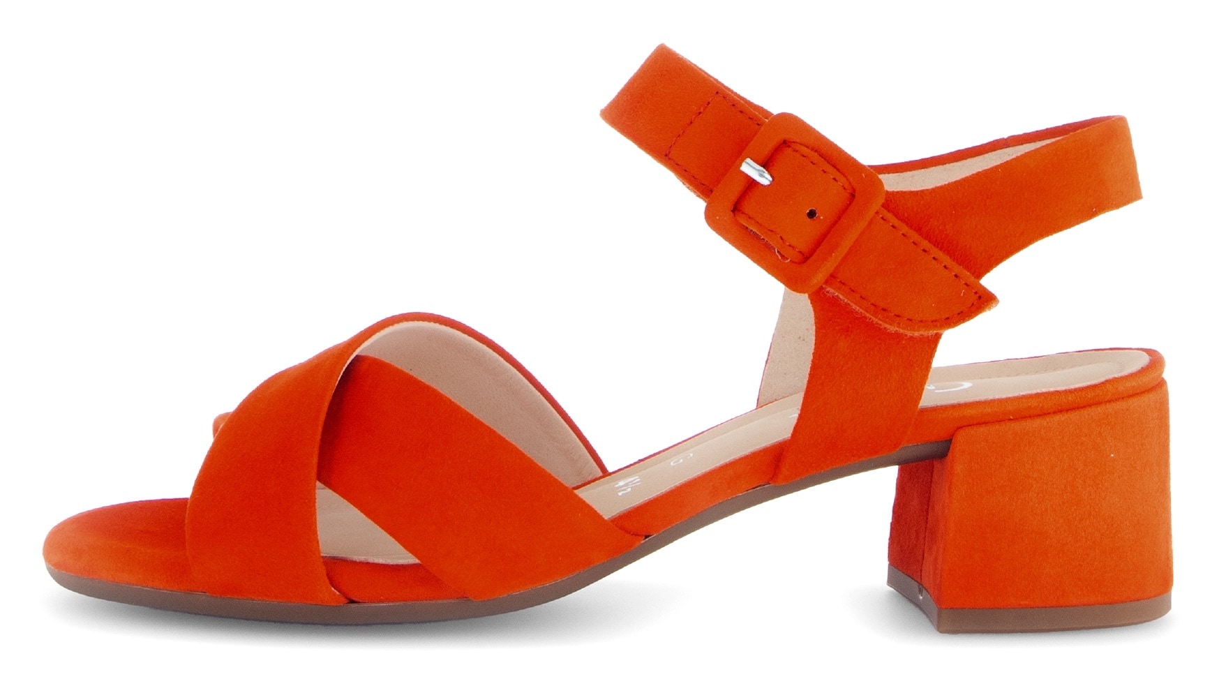 Gabor Sandalette »TUNIS«, Blockabsatz, Riemchensandale, Kreuzbandage, Weite G (=weit)