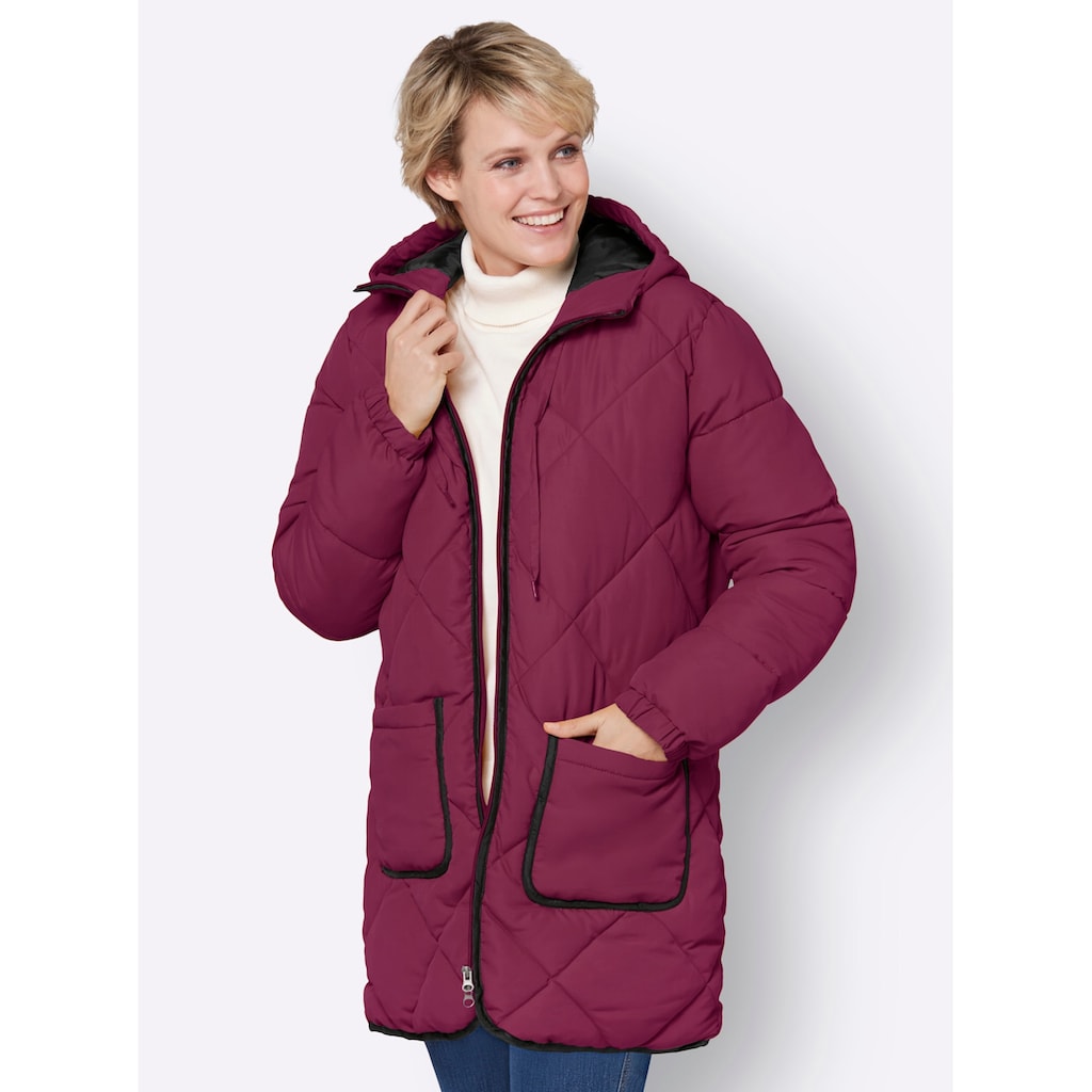 Classic Basics Steppjacke, mit Kapuze