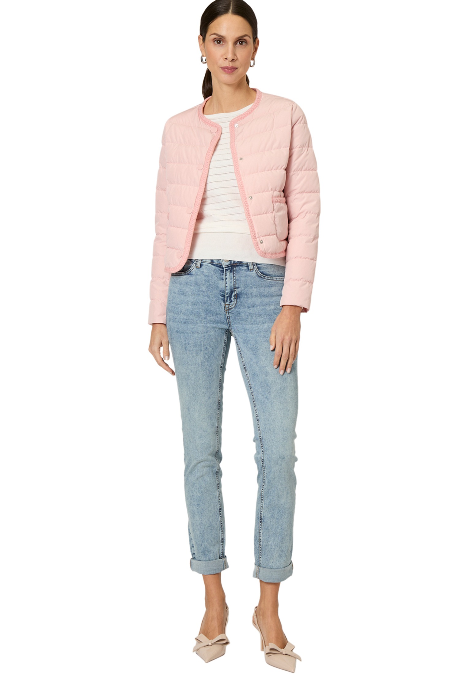 Zero Steppjacke »zero Steppjacke mit Knopfleiste«