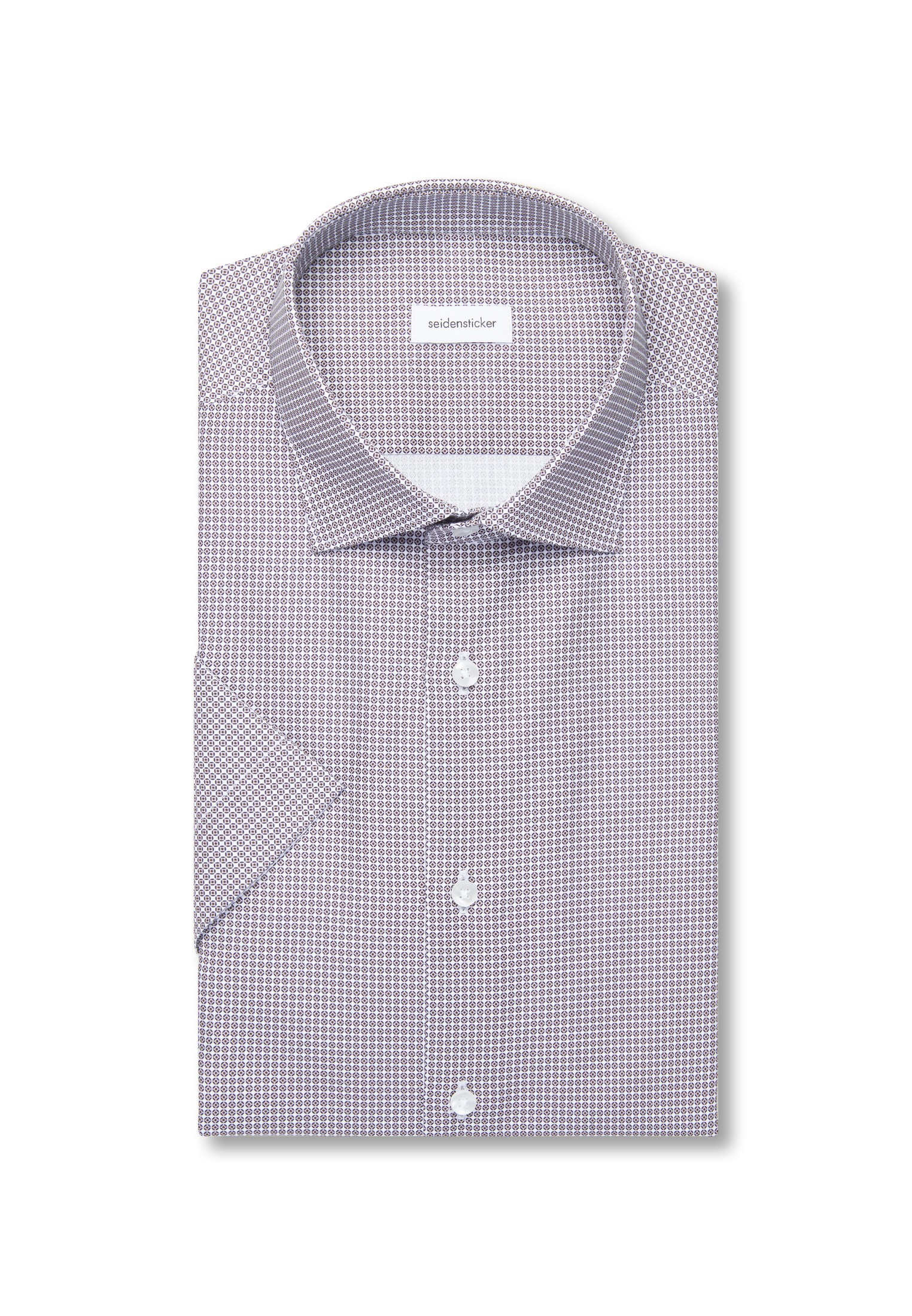 seidensticker Businesshemd »Schwarze Rose« Shaped 1/2 Kentkragen Druck