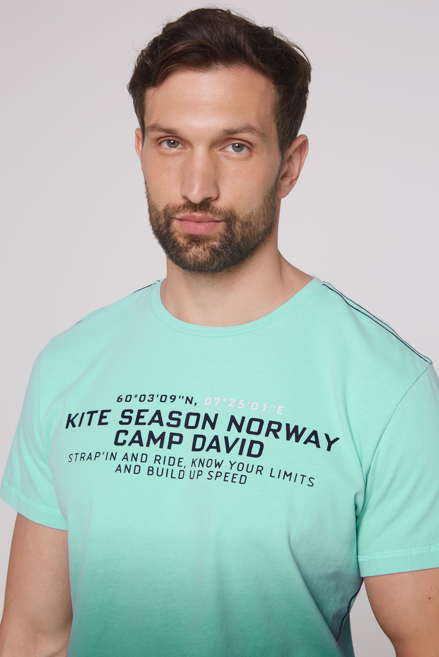 CAMP DAVID Rundhalsshirt, aus Baumwolle