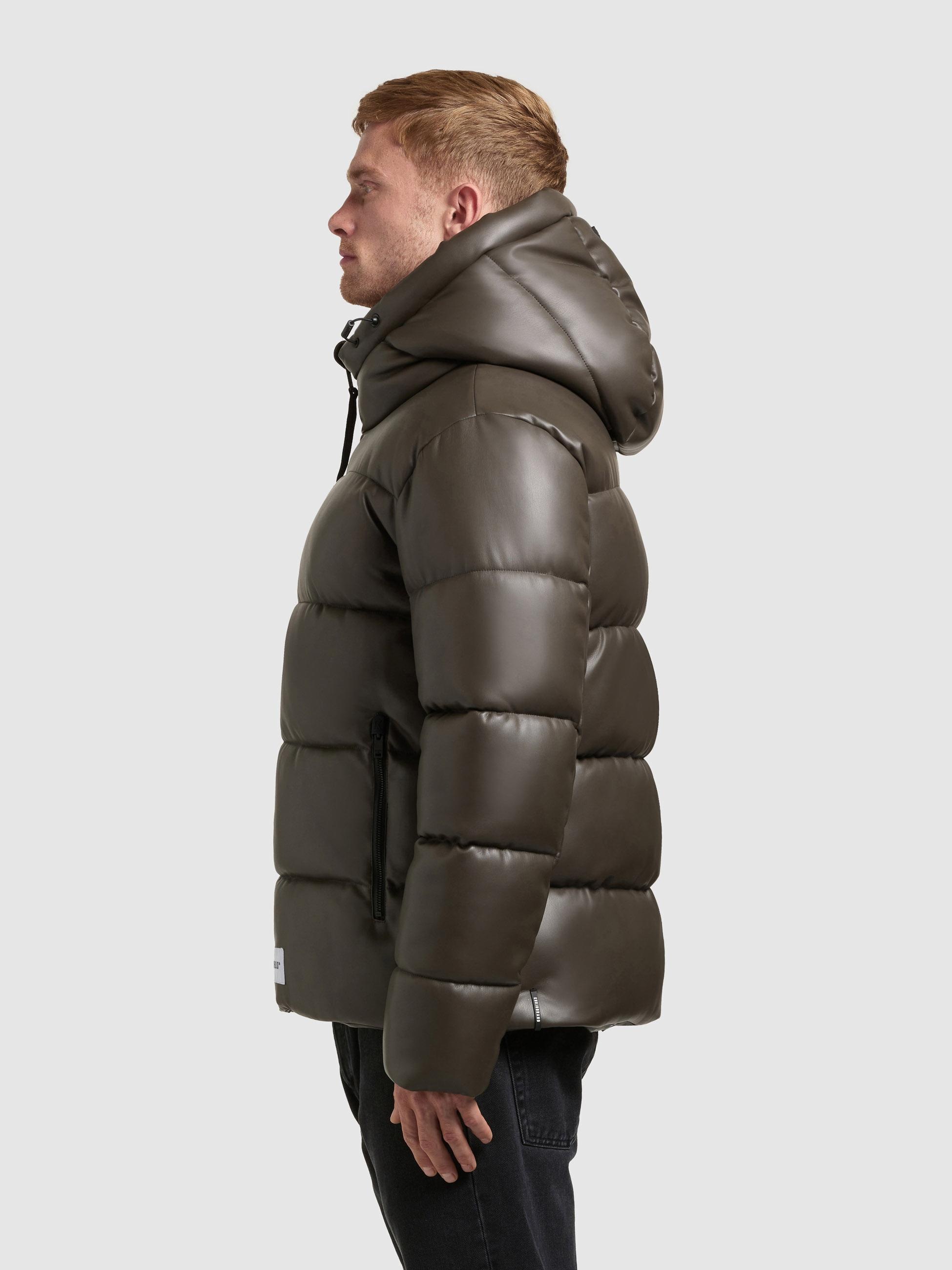 khujo Steppjacke "Alst" mit Kapuze Warme Herren Outdoorjacke mit Rucksacktr günstig online kaufen
