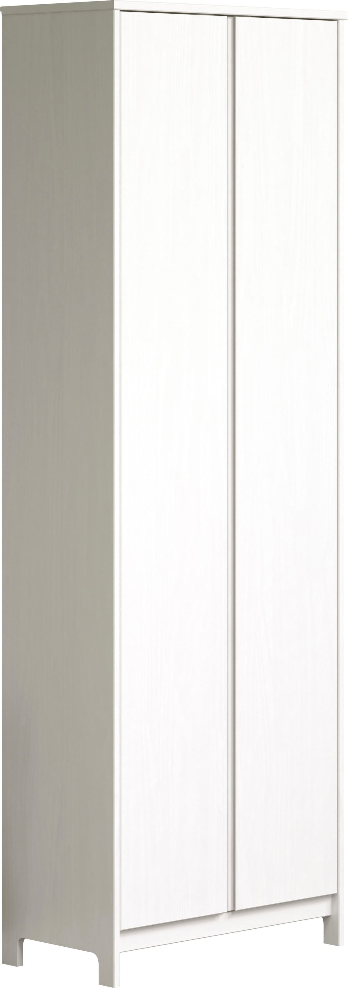Home affaire Kleiderschrank "Aarhus" 1 Stk. tlg. Weißer, griffloser Massivh günstig online kaufen