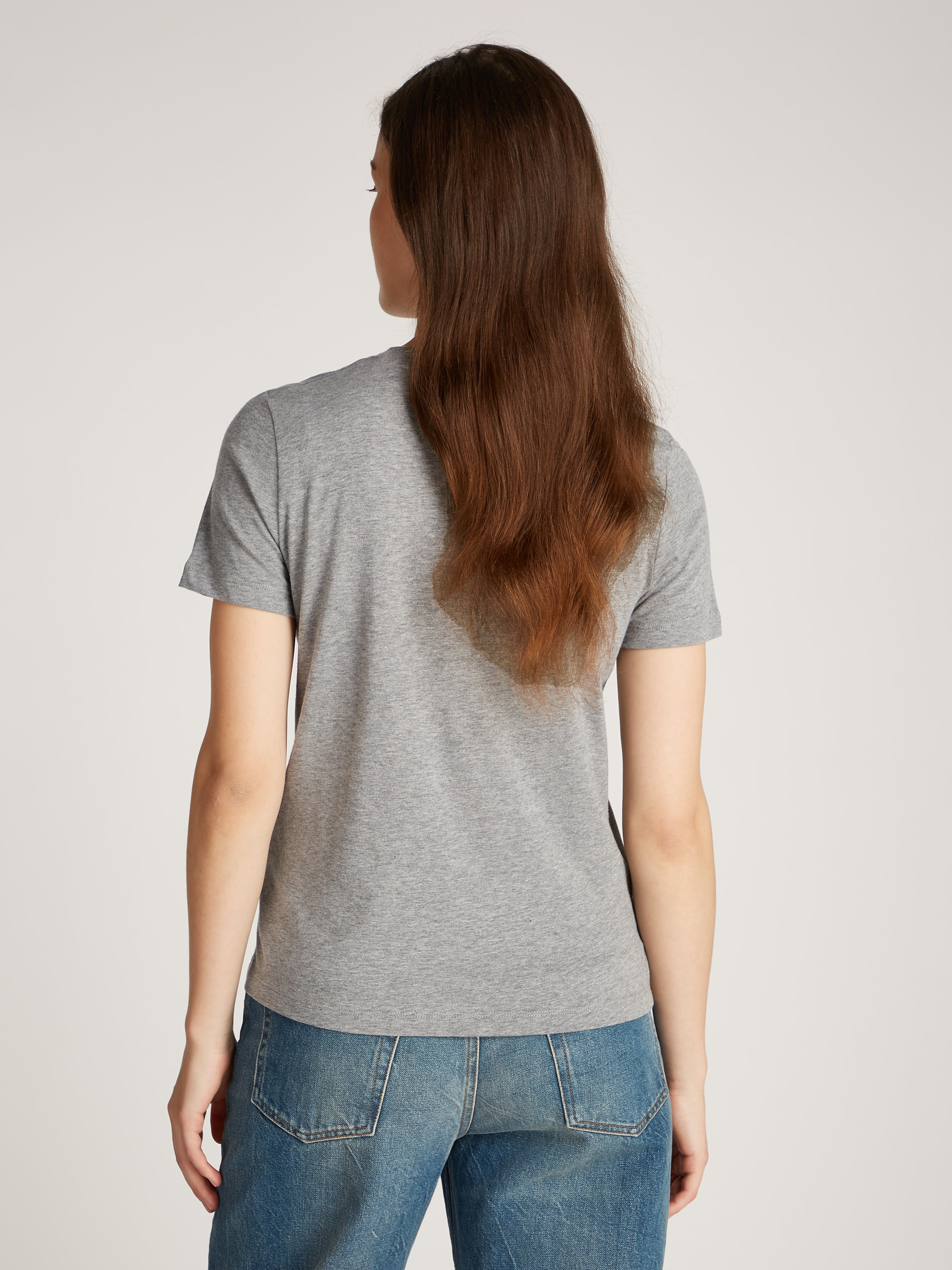 Tommy Hilfiger T-Shirt »REG CORP LOGO C-NK SS«, mit Logoschriftzug