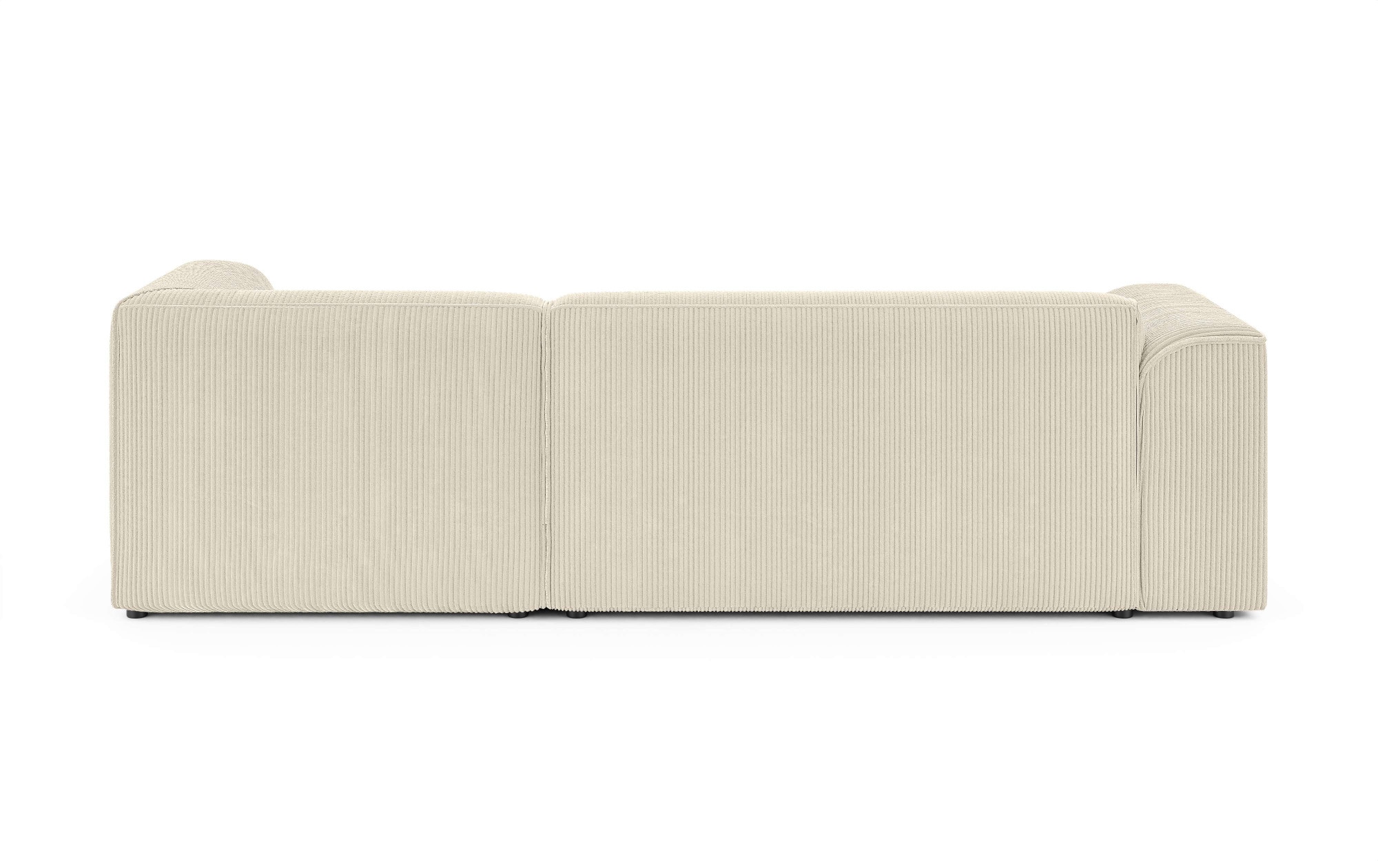 INOSIGN Ecksofa »MERID L-Form (257 cm), zeitlos & stilvolles Design,«, Aufwendig gepolstert, in Cord, Chenille und Struktur