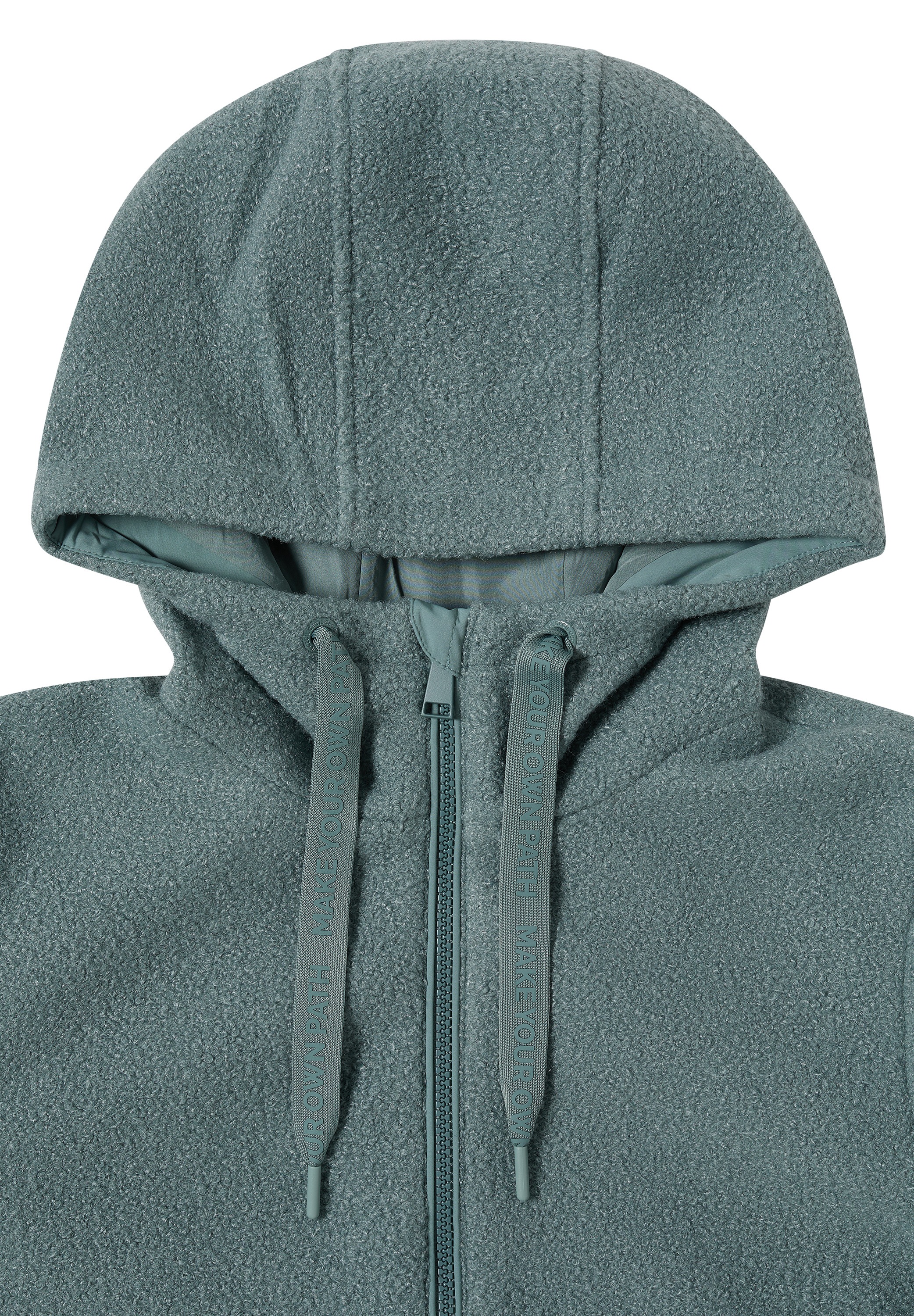 Cecil Fellimitatjacke, mit Kapuze, mit Kapuze mit Tunnelzugband