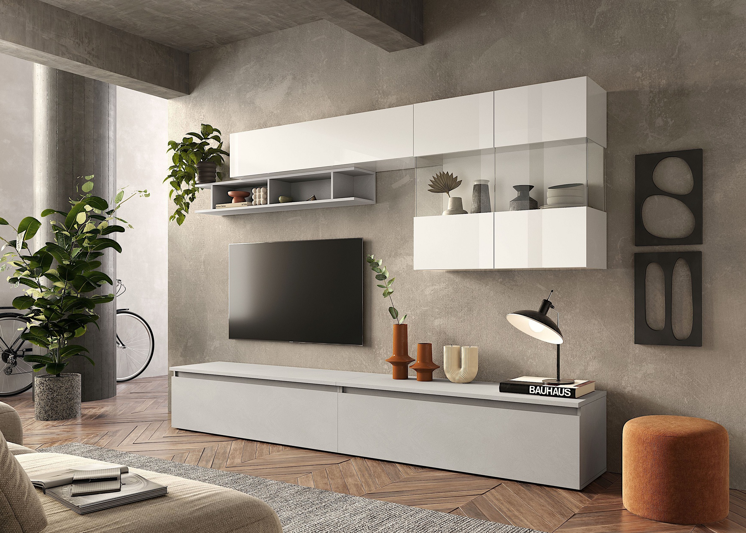 INOSIGN Wohnwand "INFINITY, 5tlg. Breite 276 cm, moderne Mediawand" 5 Stk. günstig online kaufen