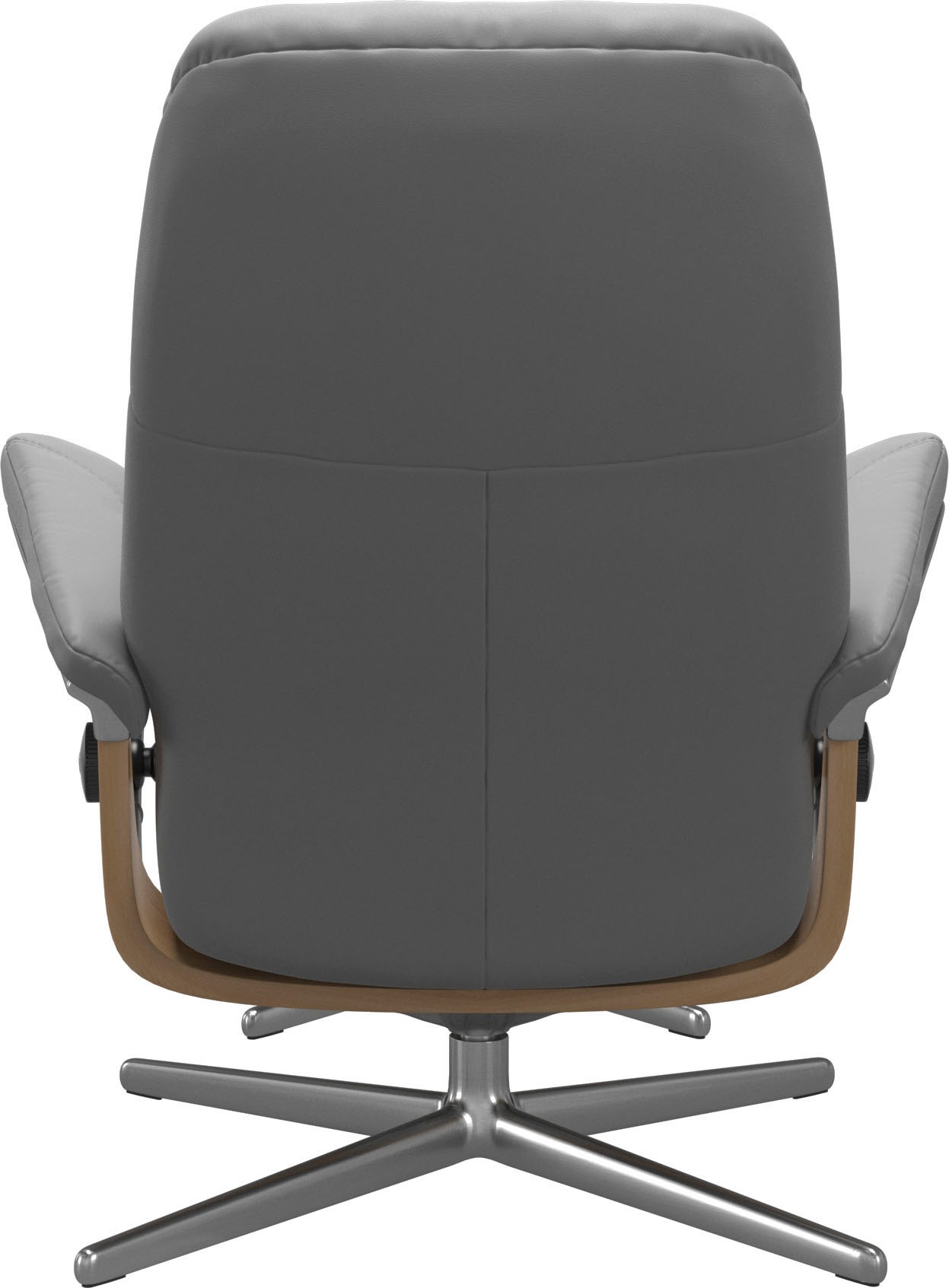 Thumbnail - Stressless Relaxsessel "Consul", (Set, Relaxsessel mit Hocker), mit Hocker, mit Cross Base, Größe S, M & L, Holzakzent E...