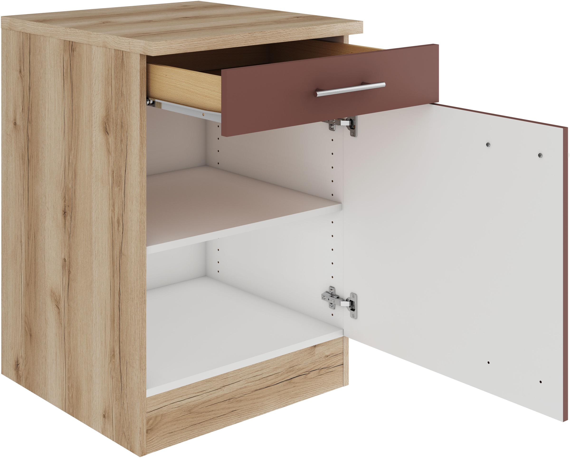 Thumbnail - OPTIFIT Unterschrank "Bella" Breite 60 cm, 1 Tür, 1 Einlegeboden, 1 Schubkasten