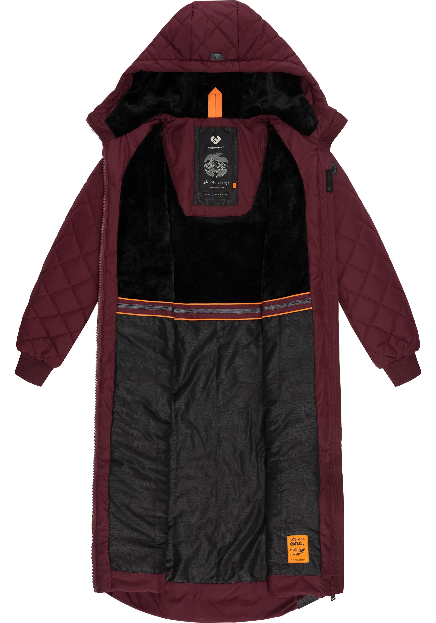 Ragwear Steppmantel »Niran«, stylischer, gesteppter Winterparka mit gefütterter Kapuze