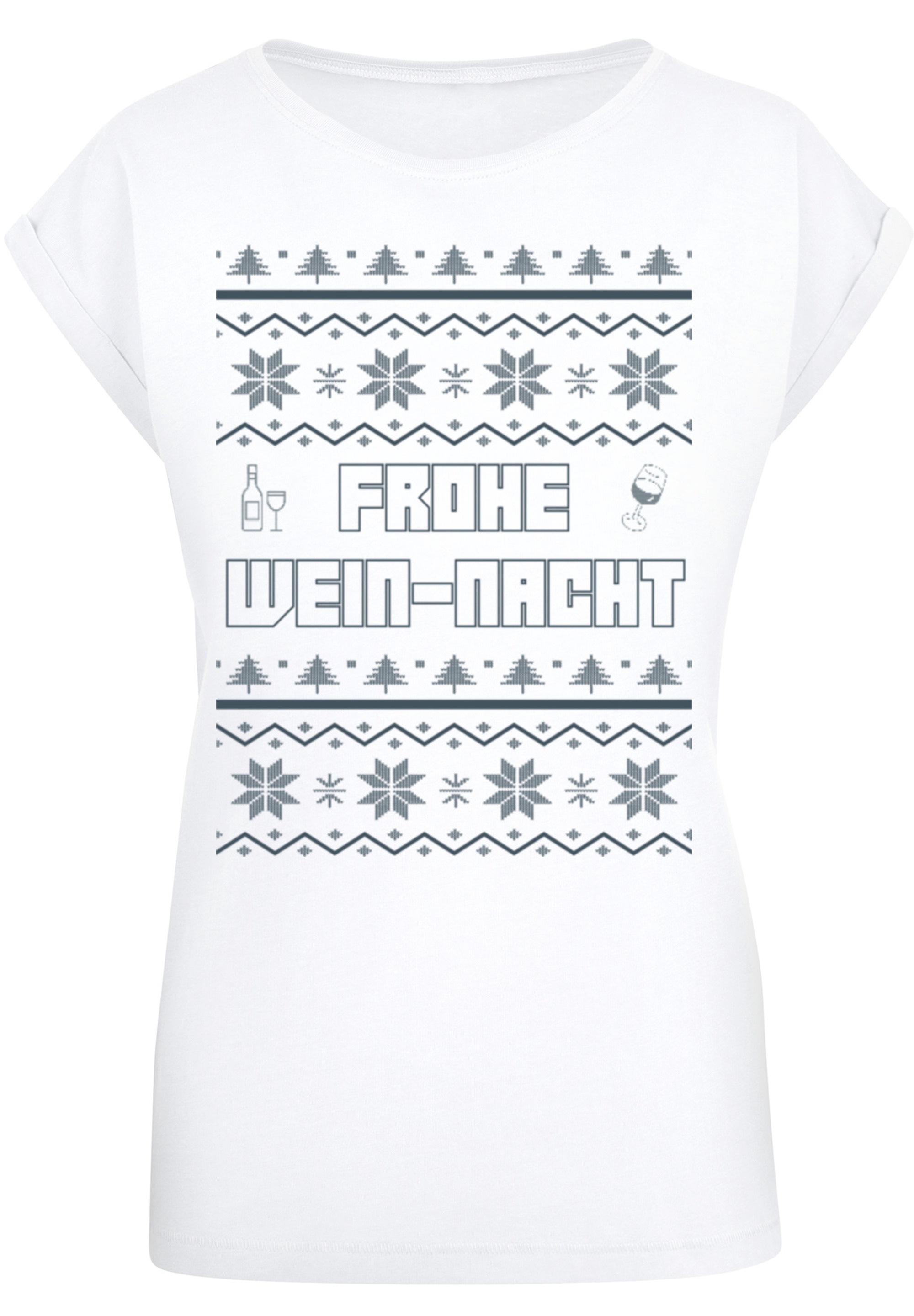 F4NT4STIC T-Shirt »Frohe Wein-Nacht«, Print