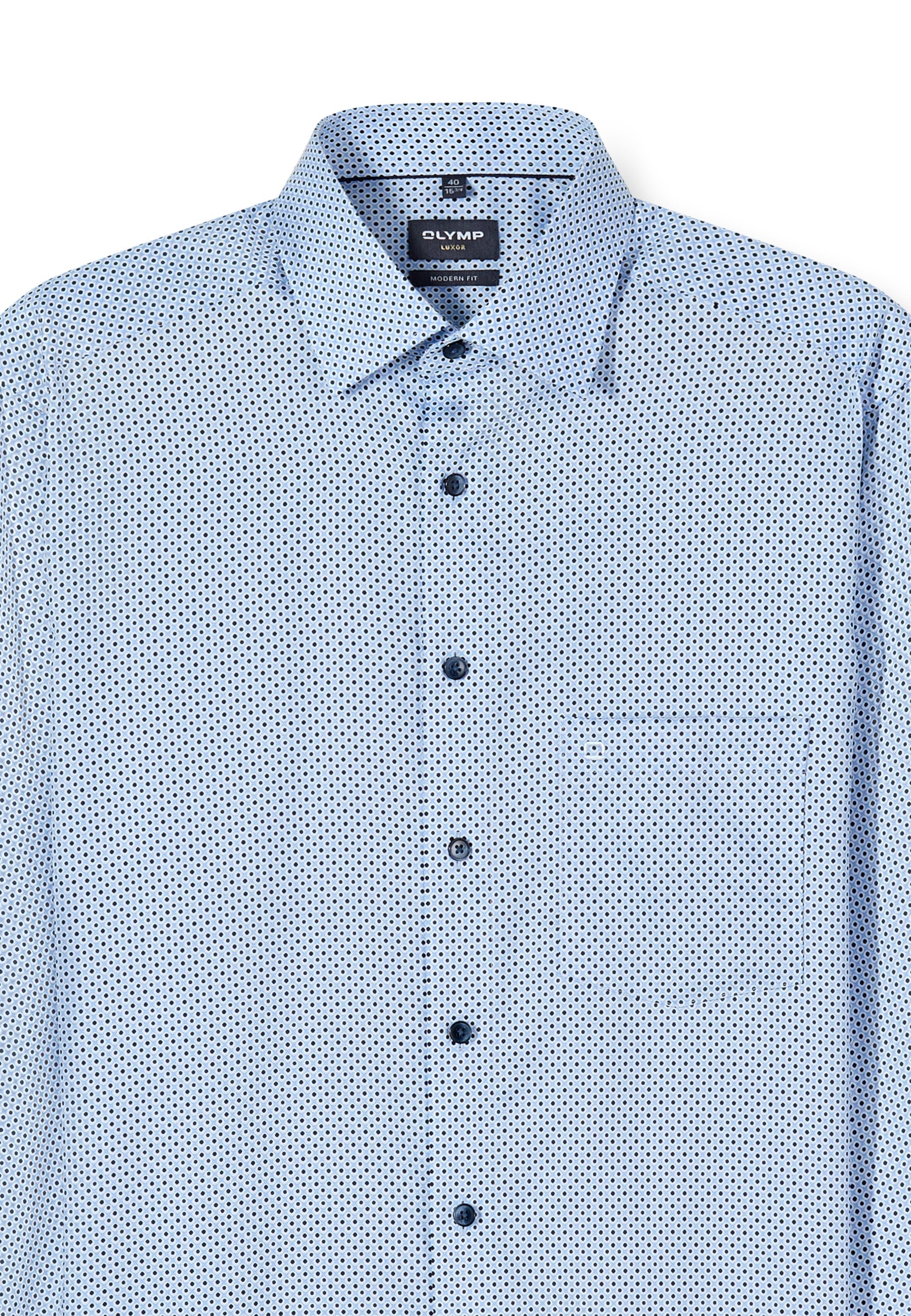 OLYMP Businesshemd »OLYMP Luxor, modern fit, New Kent mit extra langem Arm«