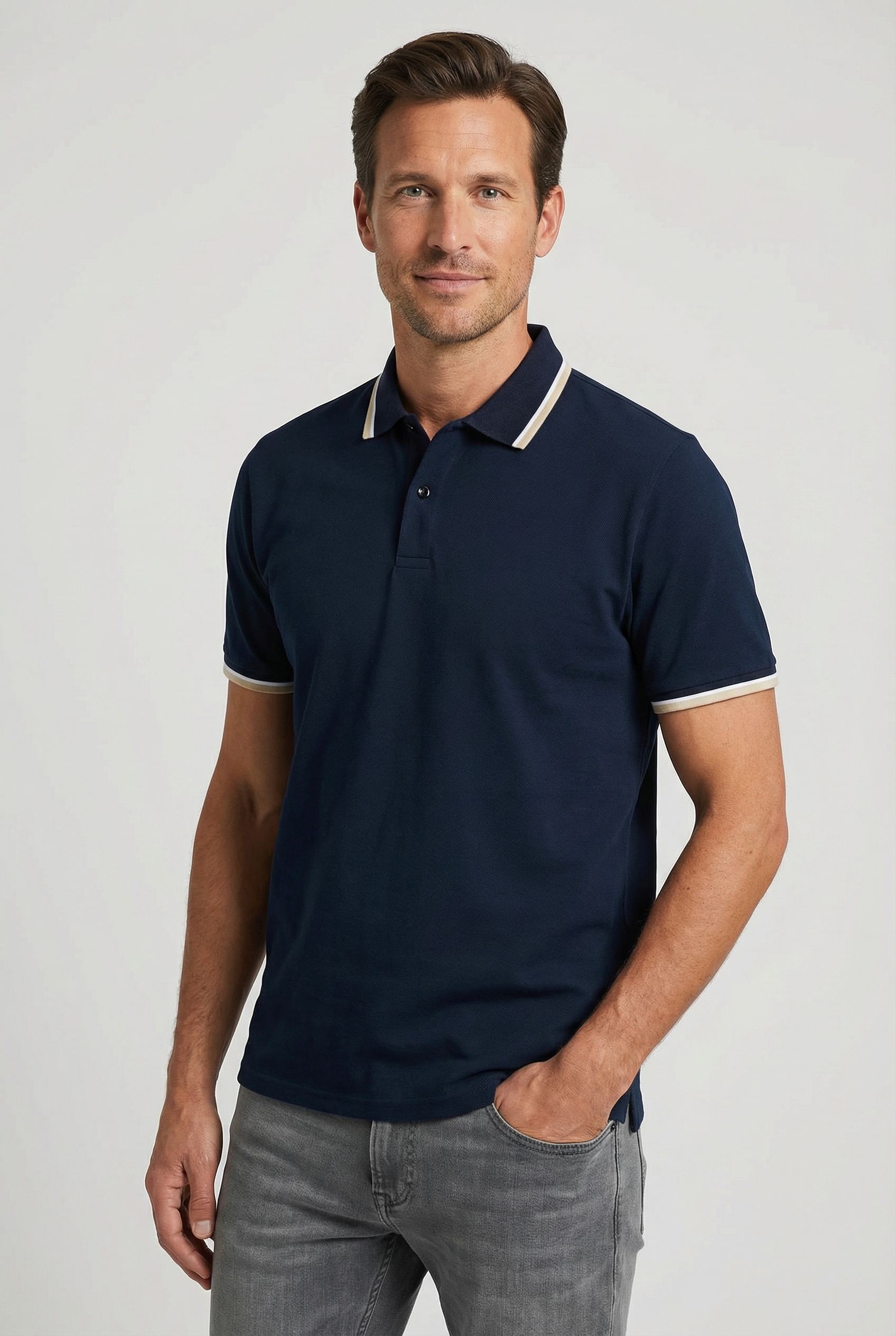 SELECTED Poloshirt "SLHSLIM-ATLAS SPORT SS POLO" Baumwollmischung, slim fit günstig online kaufen