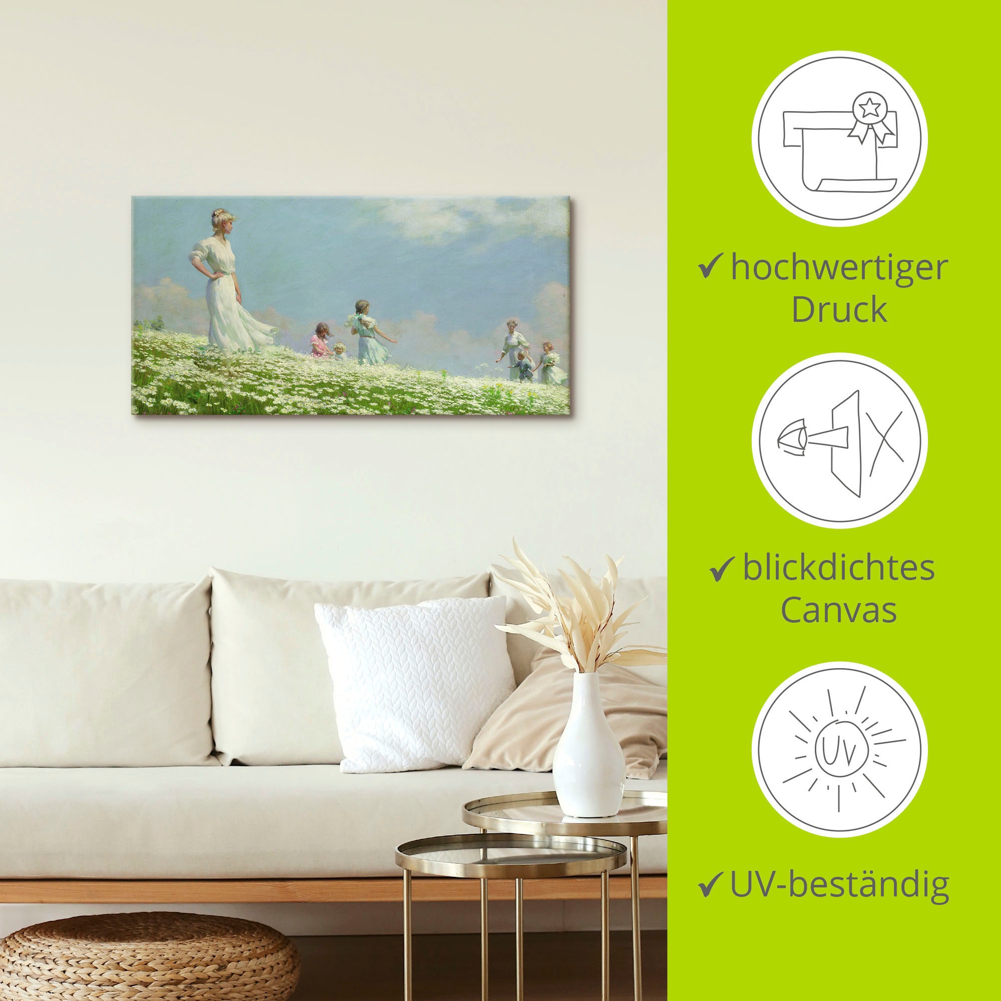 Artland Wandbild »Sommer. 1906«, Gruppen & Familien, (1 St.), als Leinwandbild, Poster in verschied. Größen
