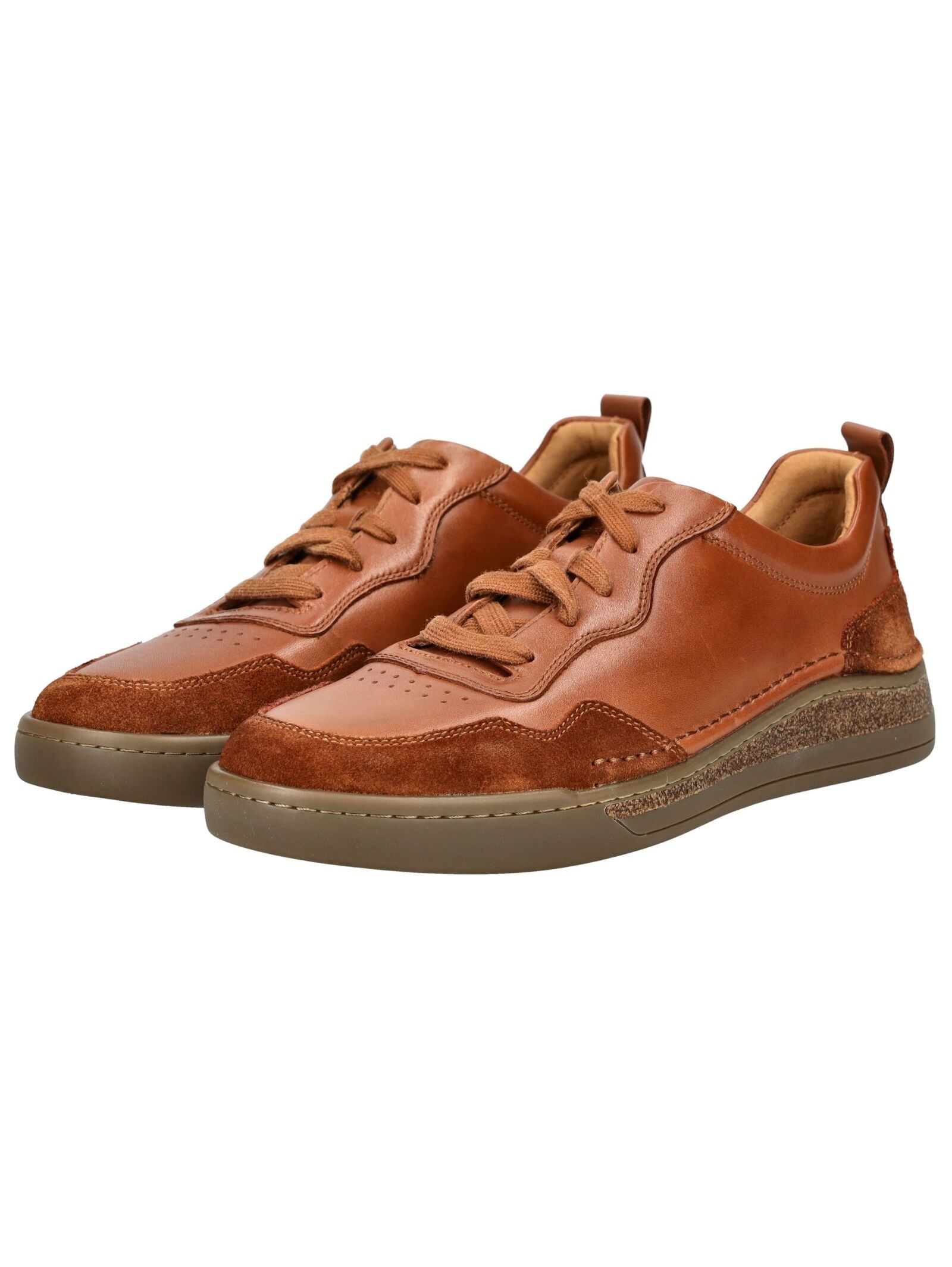 Sneaker JOSEF SEIBEL "Cleve 01, camel", Herren, Gr. 45, braun (camel), Obermaterial: 100% Rindsleder Leather cow., Schuhe Sneaker 3