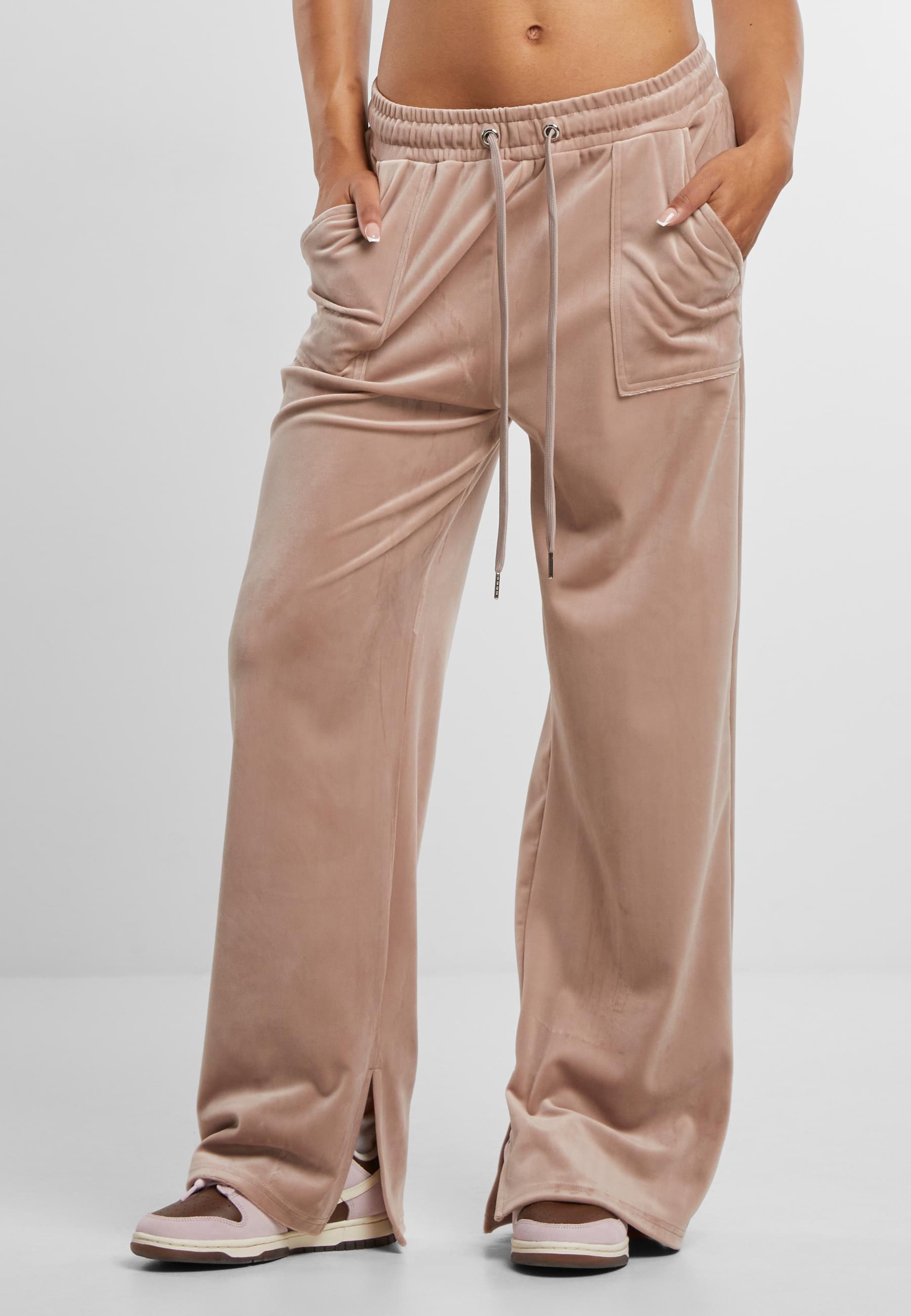 URBAN CLASSICS Jogginghose »Urban Classics Ladies Velvet Sweatpants«, (1 tlg.)