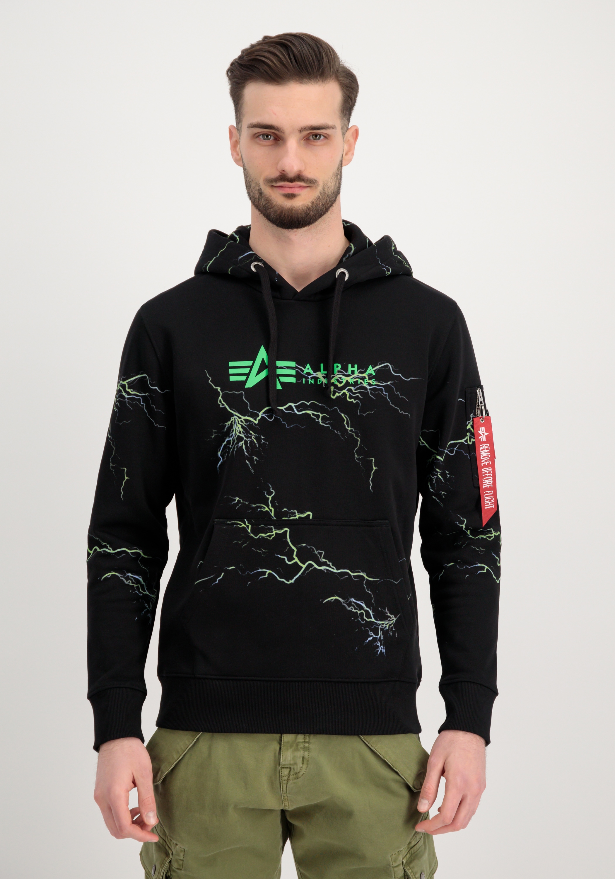 Alpha Industries Hoodie "Lightning AOP Hoodie" günstig online kaufen