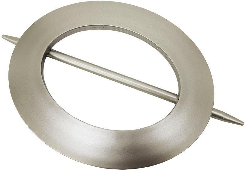 Dekoklammer GARDINIA, silber, Kunststoff, Gardinenbefestigungen, "Dekoring Oval, Kunststoff", zum Drapieren