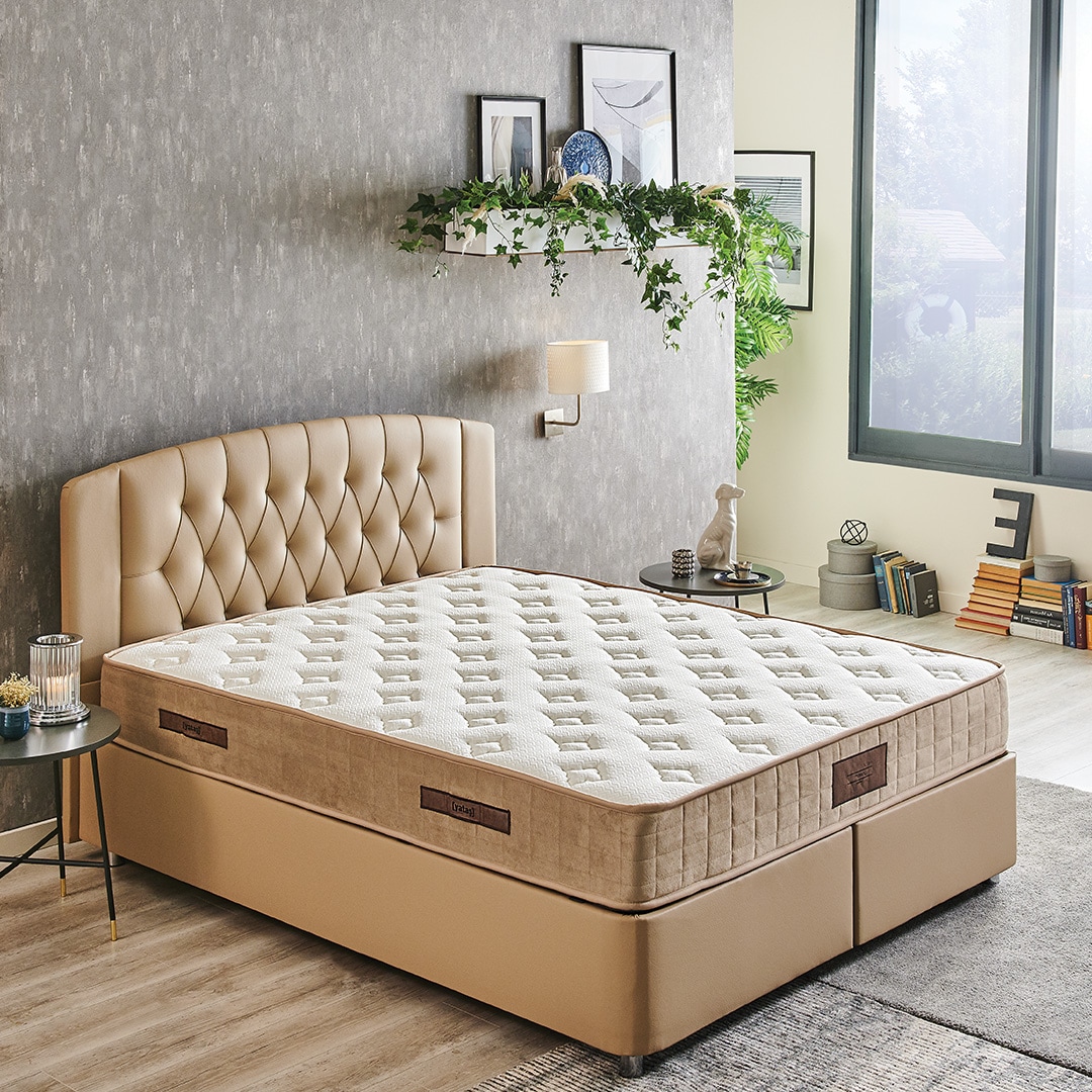 Yatas Bedding Bonnellfederkernmatratze "Majestät Luxus, Matratze 90x200, 14 günstig online kaufen