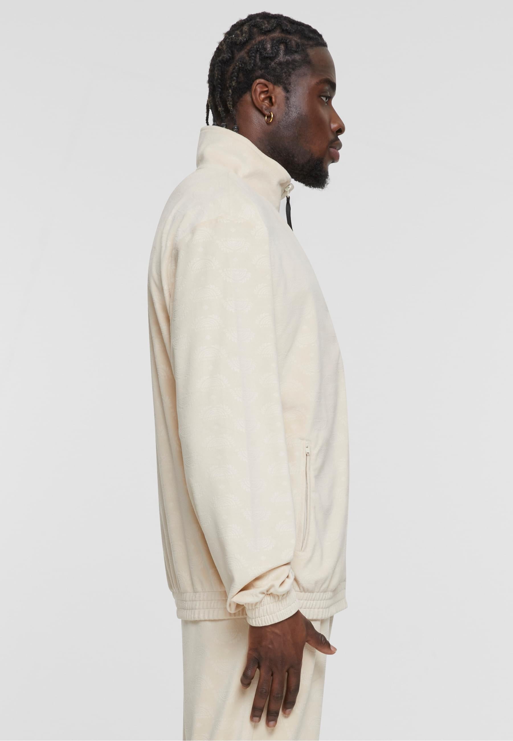 Southpole Allwetterjacke »Southpole Herren Southpole AOP Velour Jacket« 1 Stk. tlg. ohne Kapuze