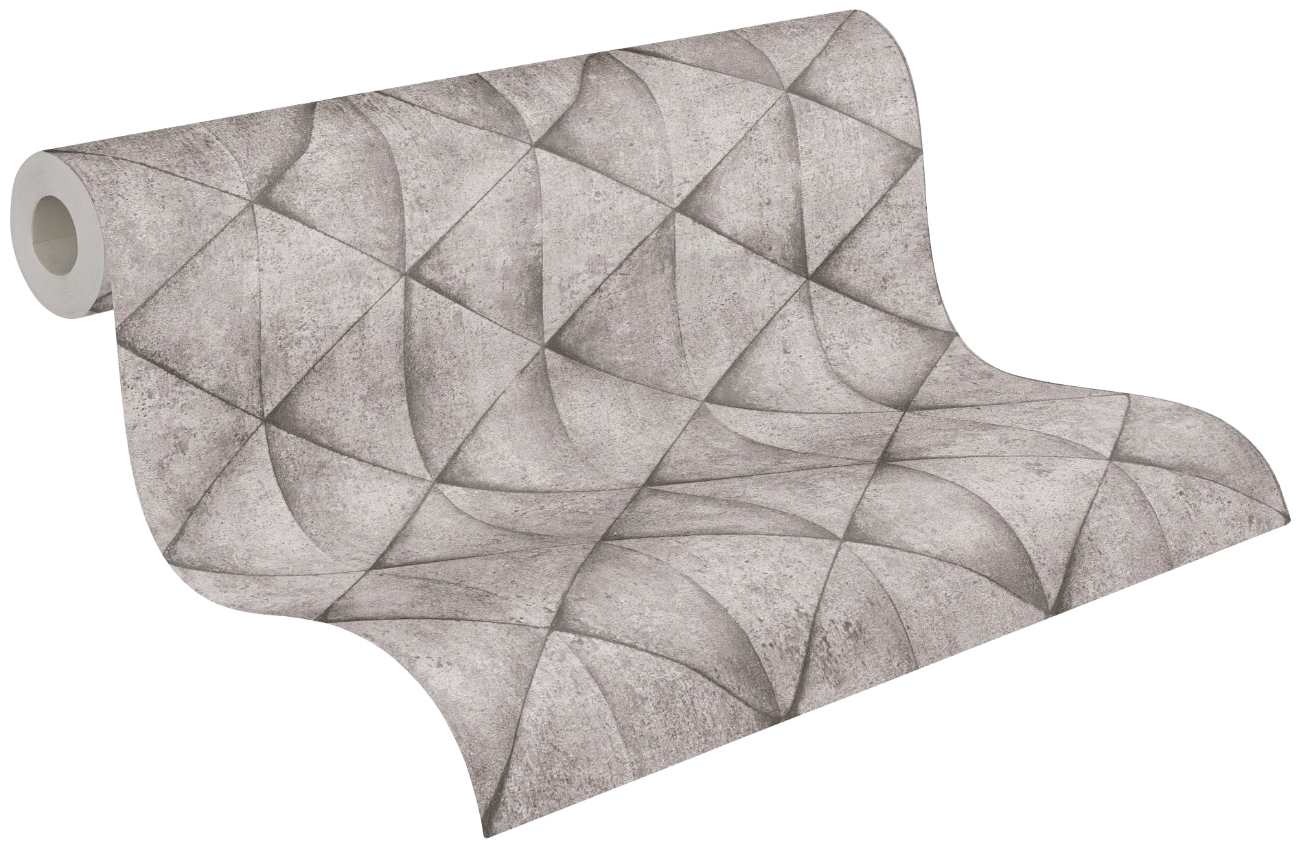 living walls Vliestapete »Industrial«, 3D-Optik-geometrisch-grafisch, Steinoptik Tapete Geometrisch Tapeten Wohnzimmer Schlafzimmer Küche