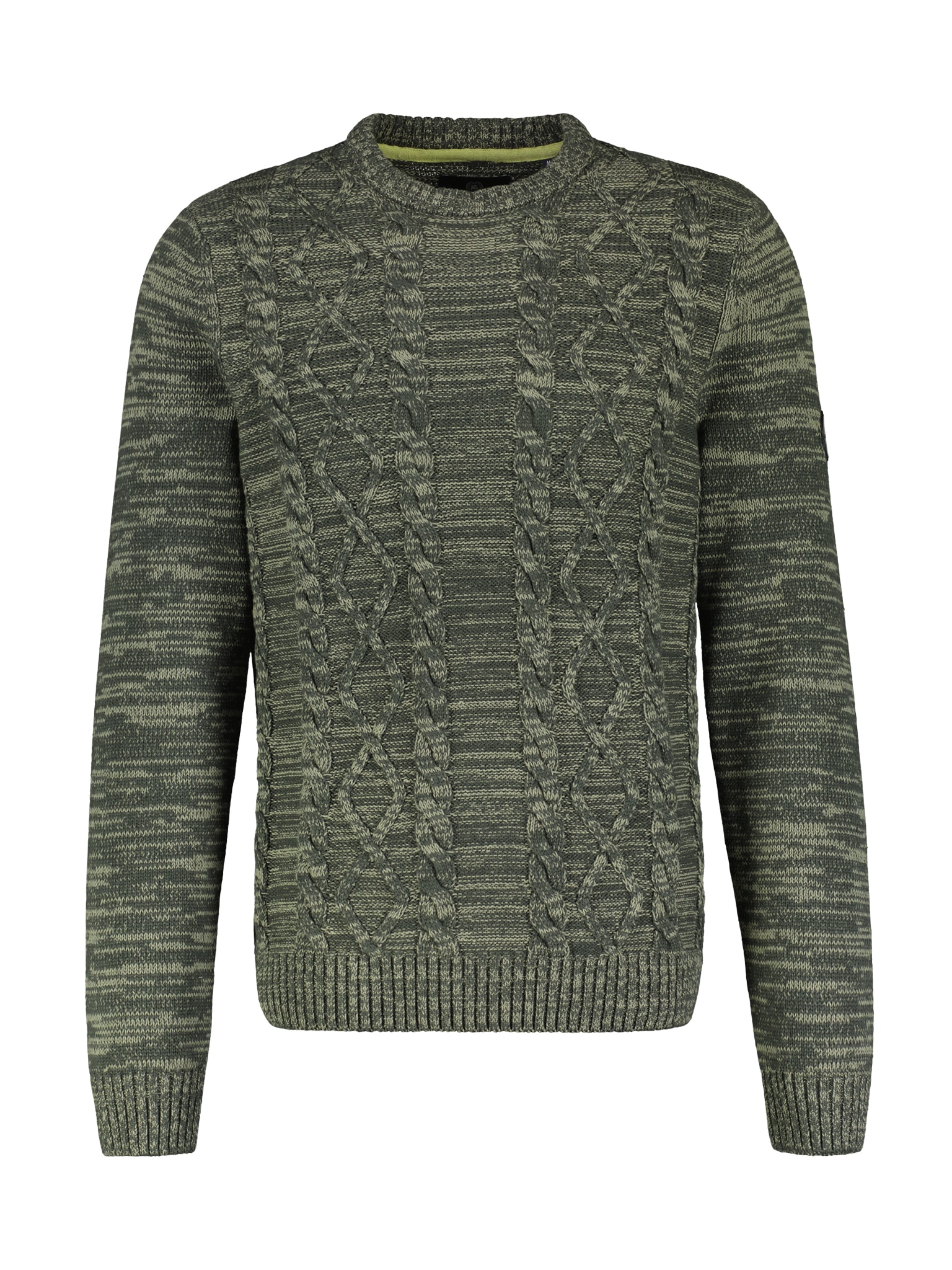 LERROS Strickpullover, meliert, mit Zopf-Muster günstig online kaufen