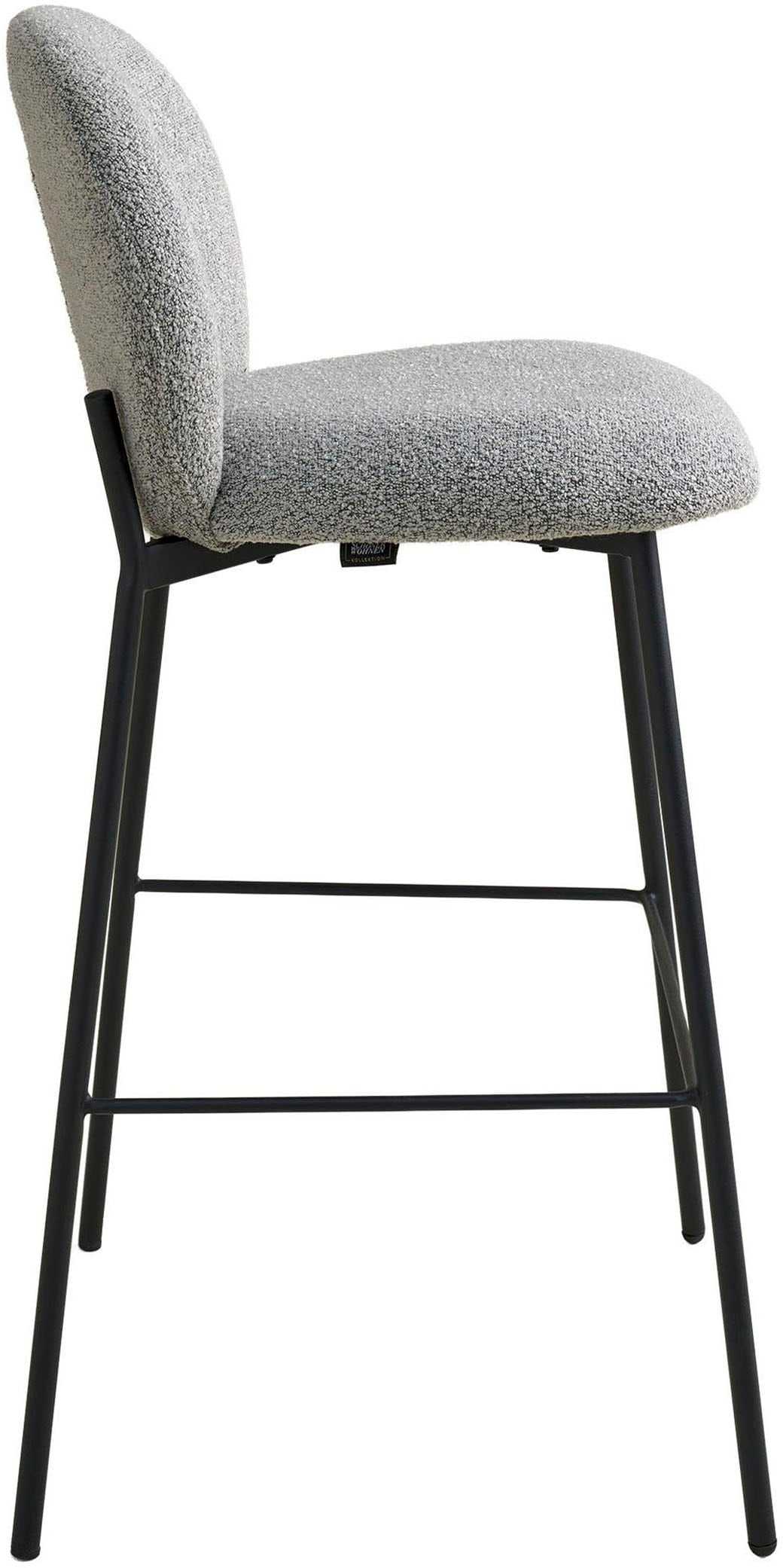 SCHÖNER WOHNEN-Kollektion 4-Fußstuhl »FORDE« (Set) 2 Stk.Bezug Bouclé, Untergestell Metall pulverbeschichtet