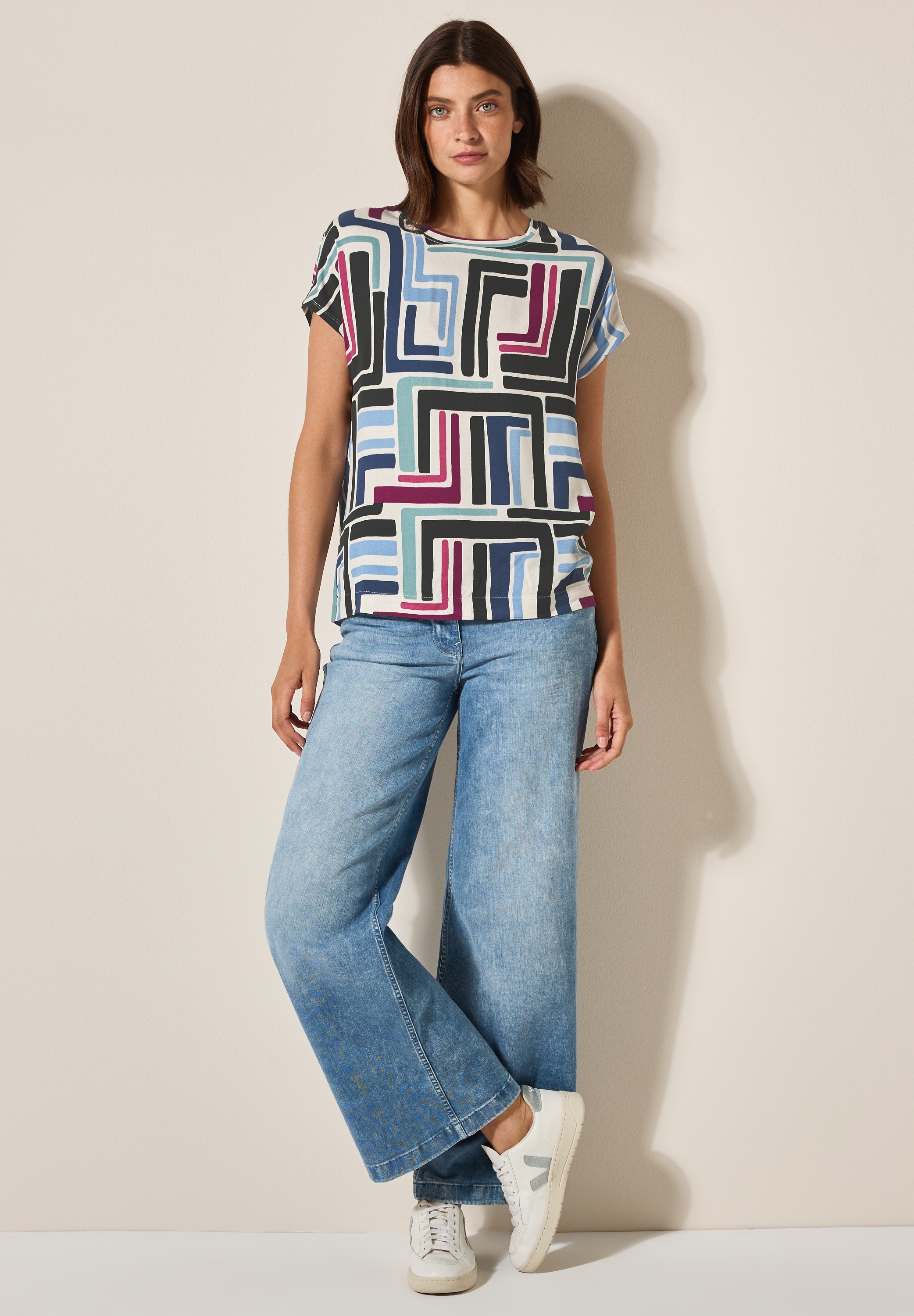 Thumbnail - Cecil T-Shirt mit Knopfleiste