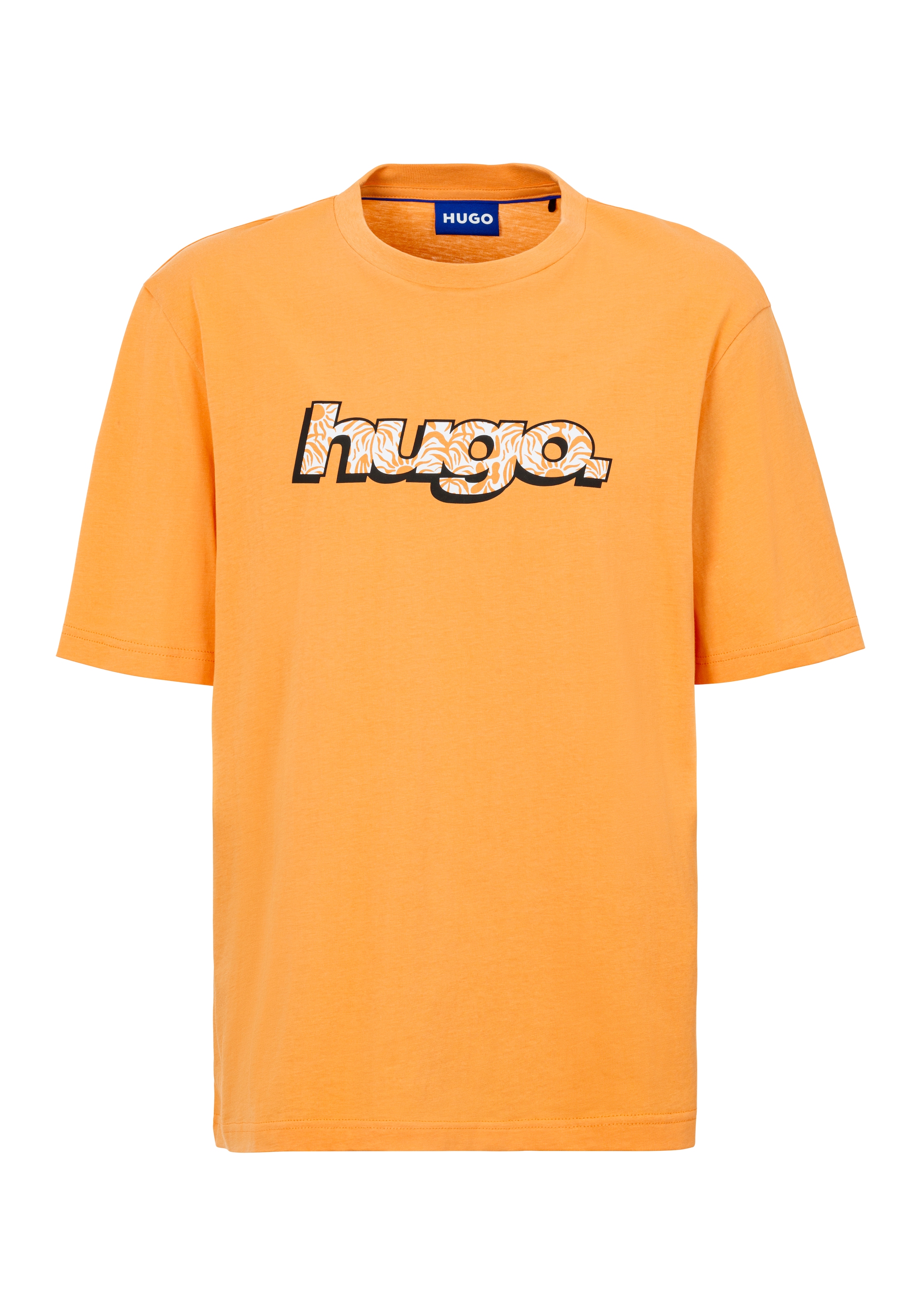 HUGO Blue T-Shirt "Nugibol", mit großem Logodruck günstig online kaufen