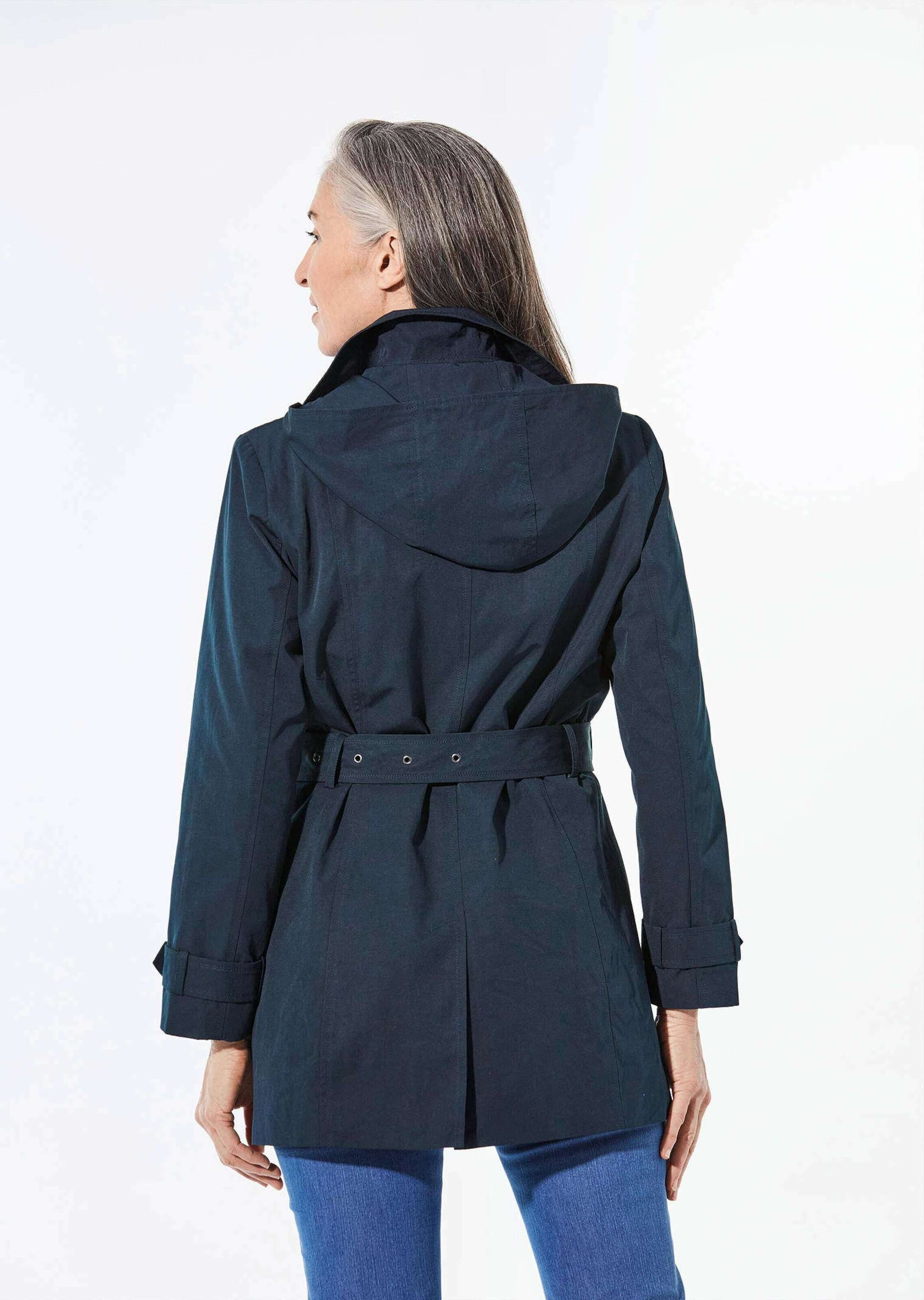 GOLDNER Kurzjacke »Kurzmantel Kurzmantel im Trenchcoat-Stil«