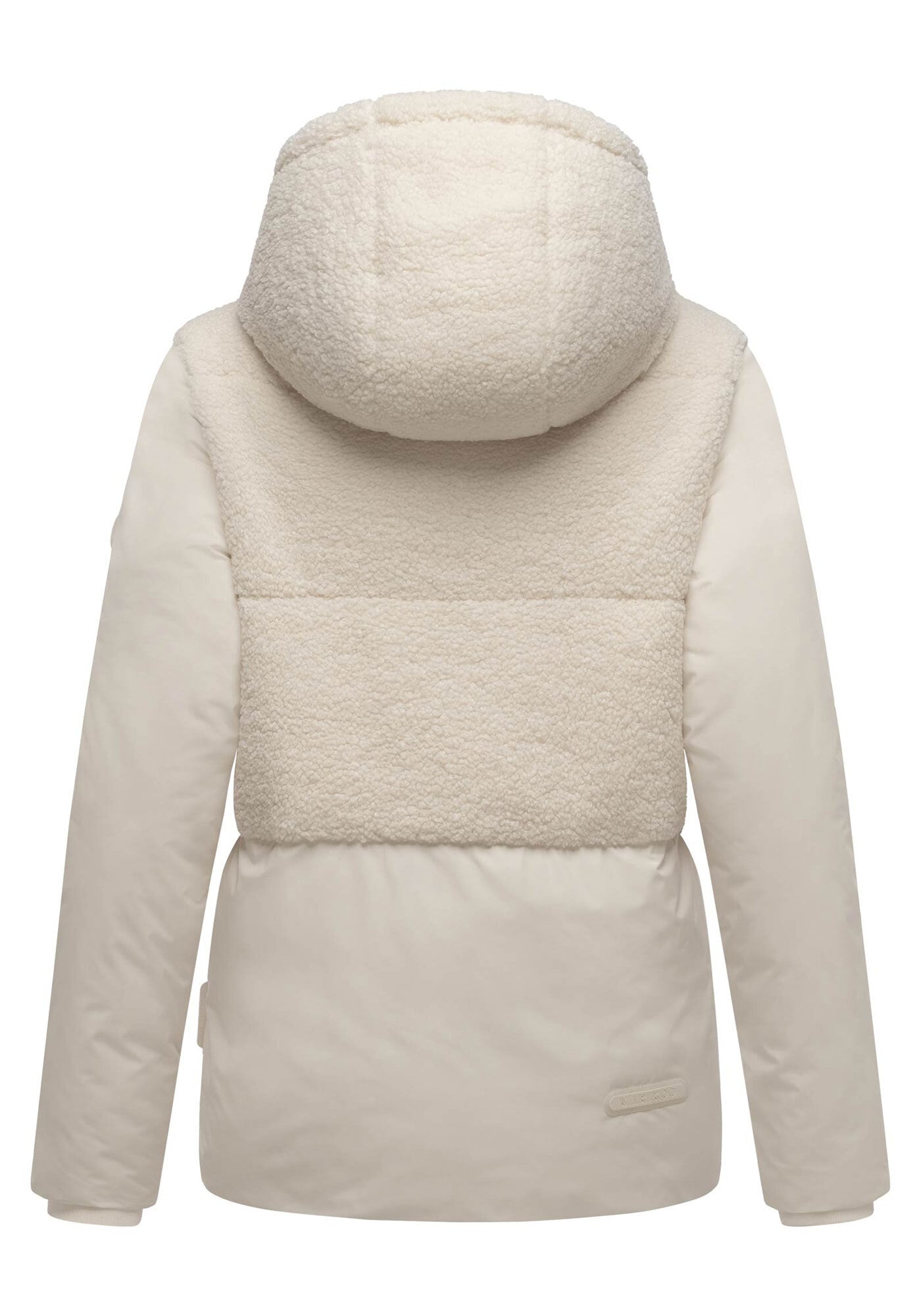 Marikoo Winterjacke »Sheeta«, Kombination aus Teddyfleece und glattem Material