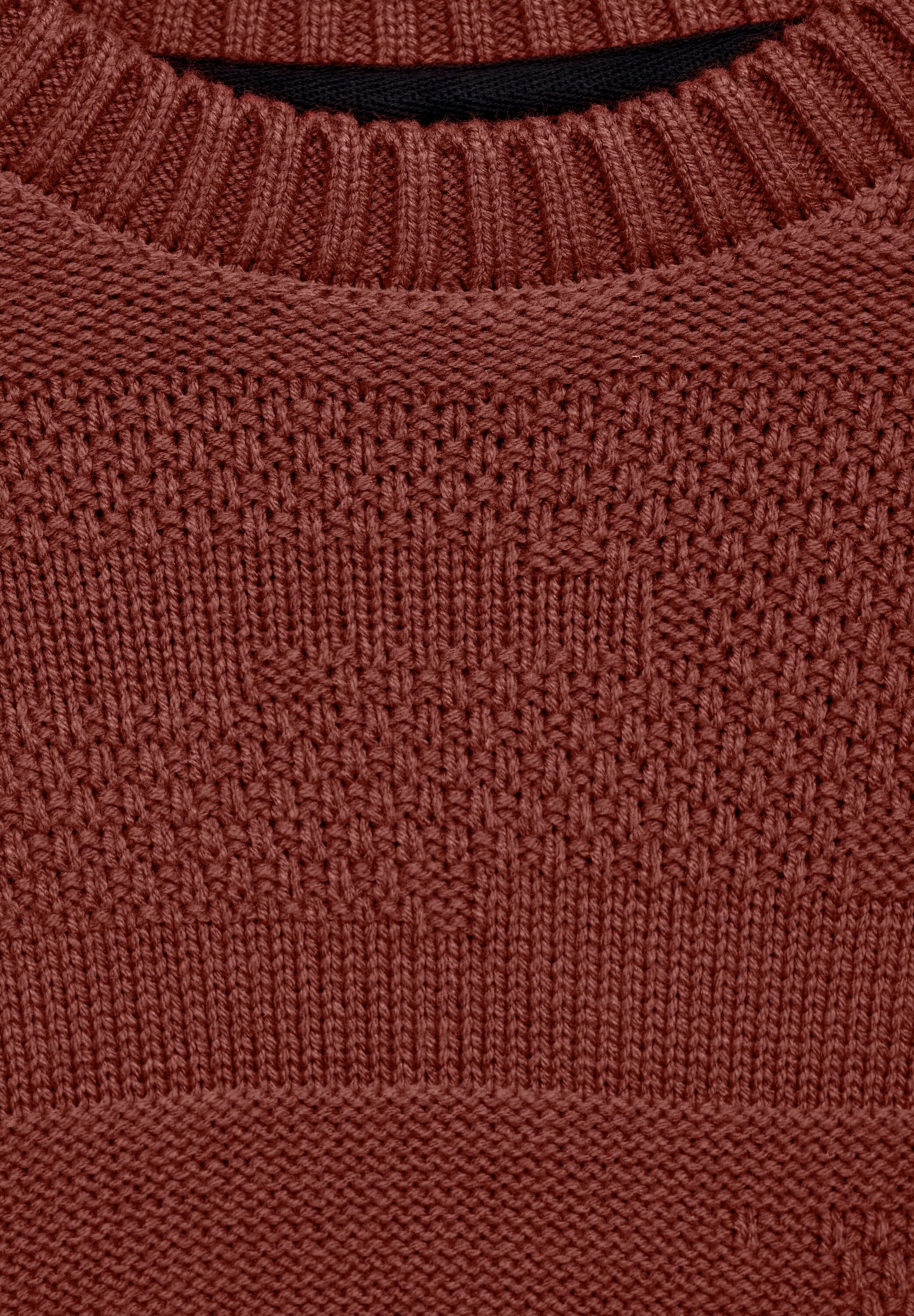 STREET ONE MEN Strickpullover, mit Struktur