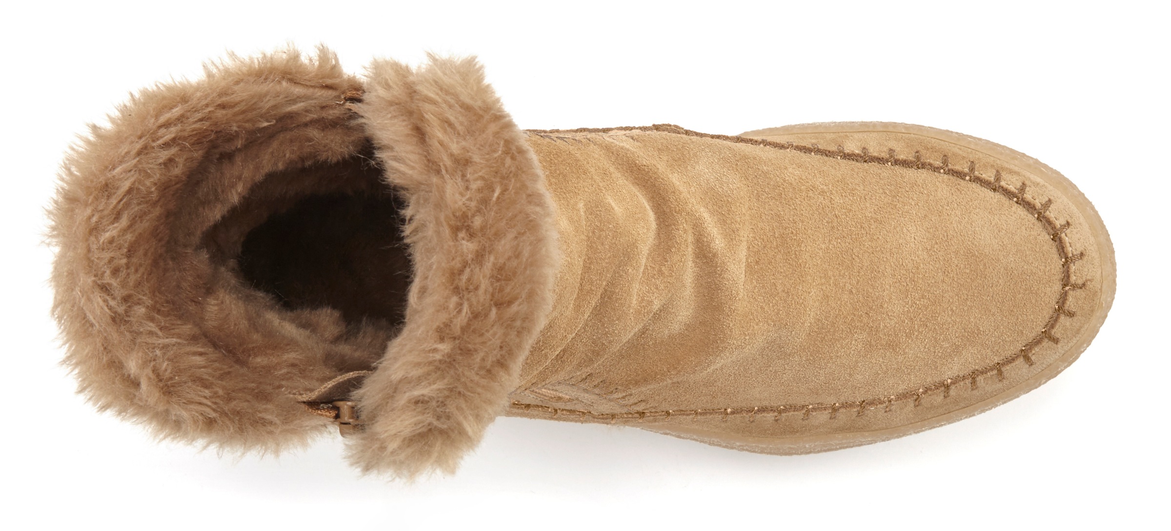 Thumbnail - Elbsand Stiefelette "Stiefel," mit modischem Fellbesatz, mit Ziernaht, mit Reißverschluss