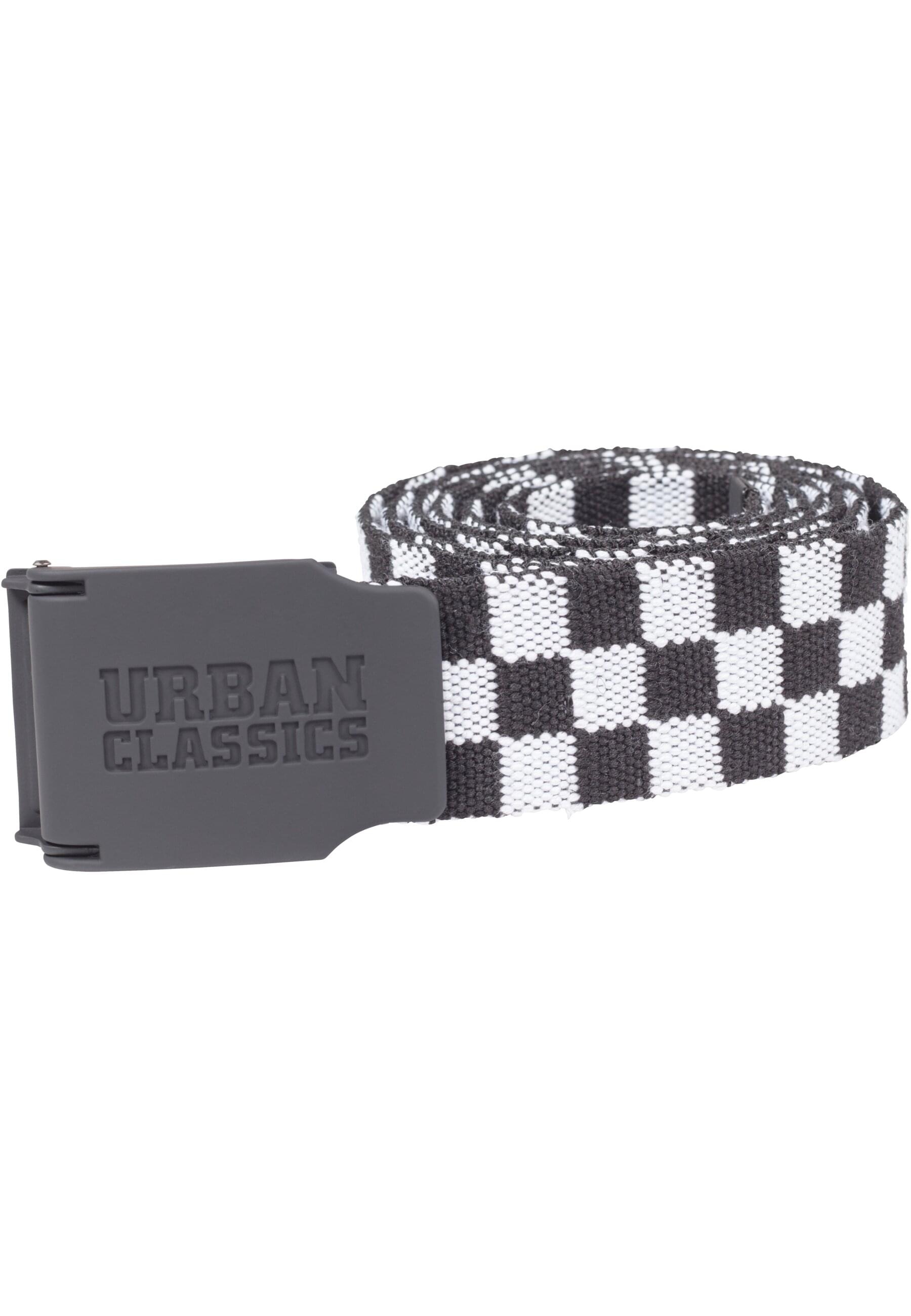 URBAN CLASSICS Hüftgürtel »Urban Classics Unisex UC Canvas Belt Checkerboard 150cm«