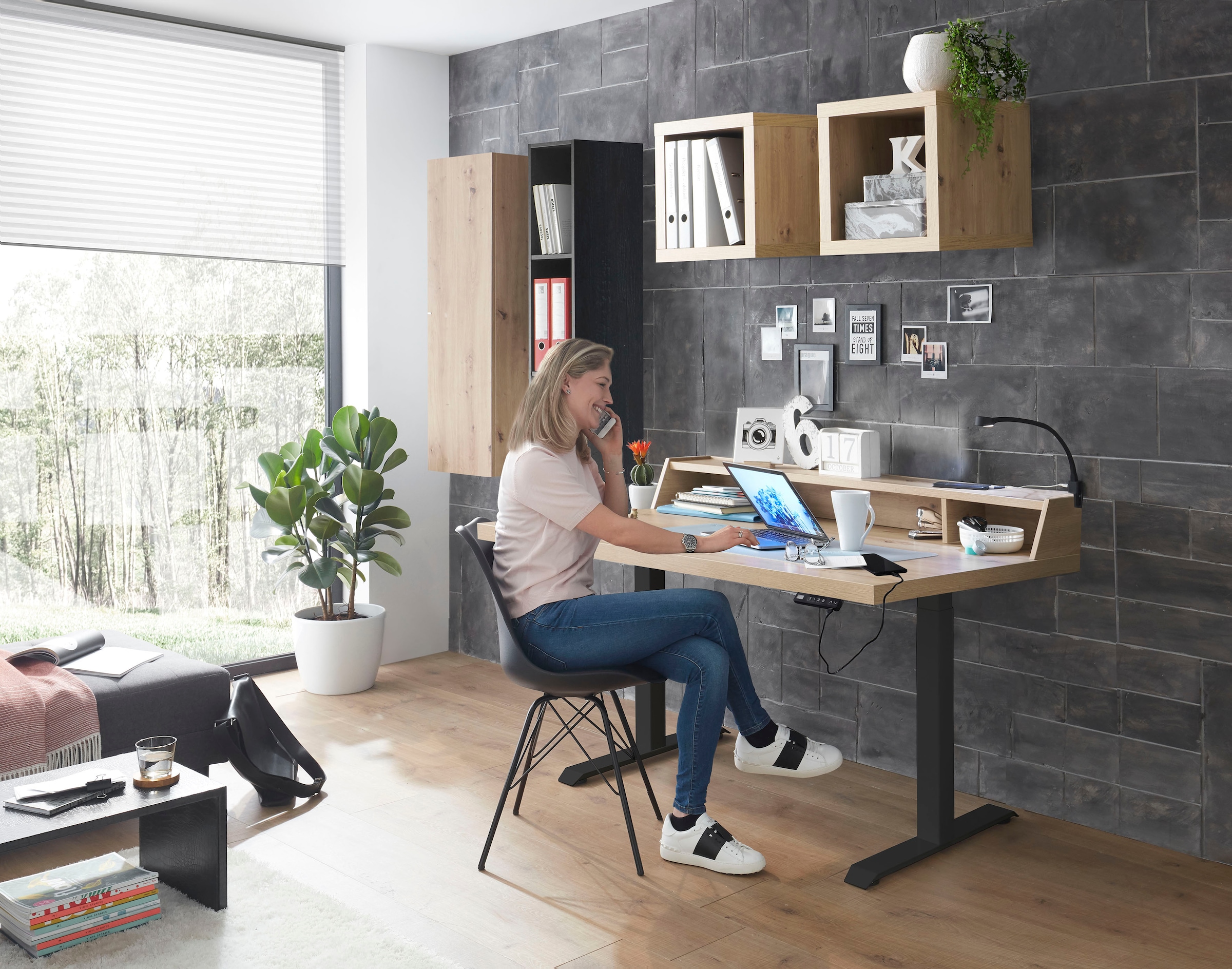 Mäusbacher Schreibtisch »Big System Office«, Breite 120 cm, elektrisch höhenverstellbar