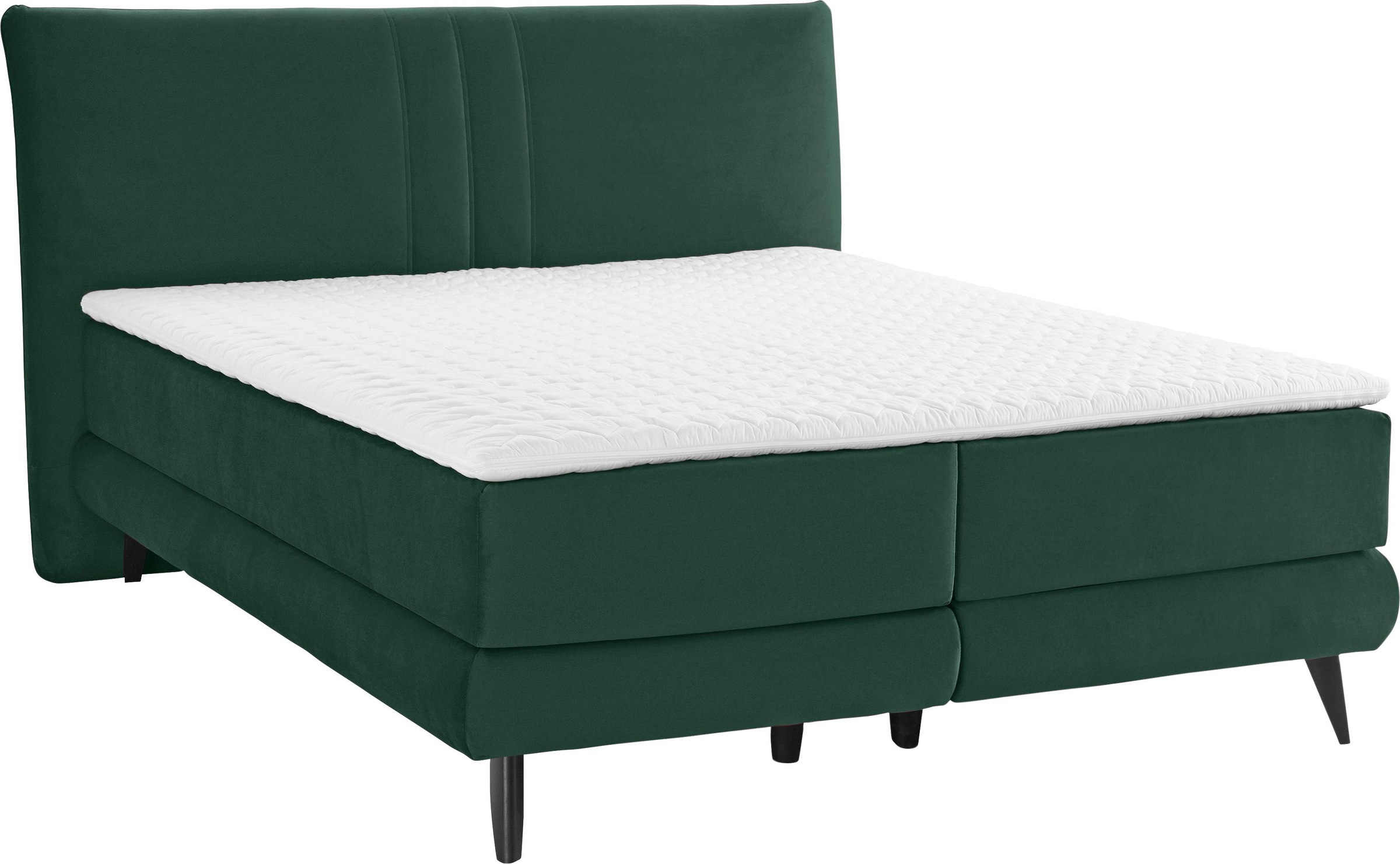 Places of Style Boxspringbett »Skien«, incl. Kaltschaumtopper, 2 Härtegrade, 3 Ausführungen