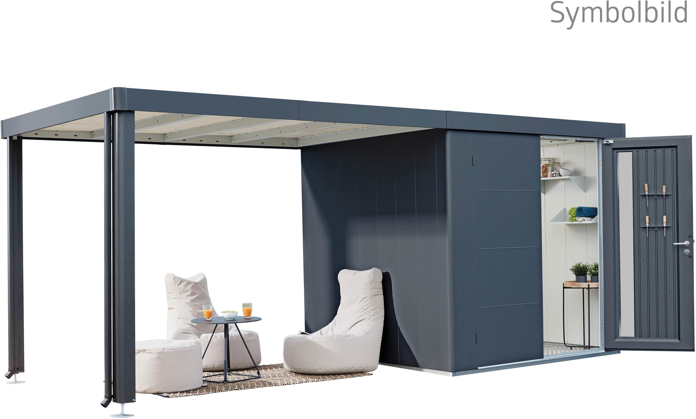 Biohort Gerätehaus "Neo 1C ST" Metall günstig online kaufen