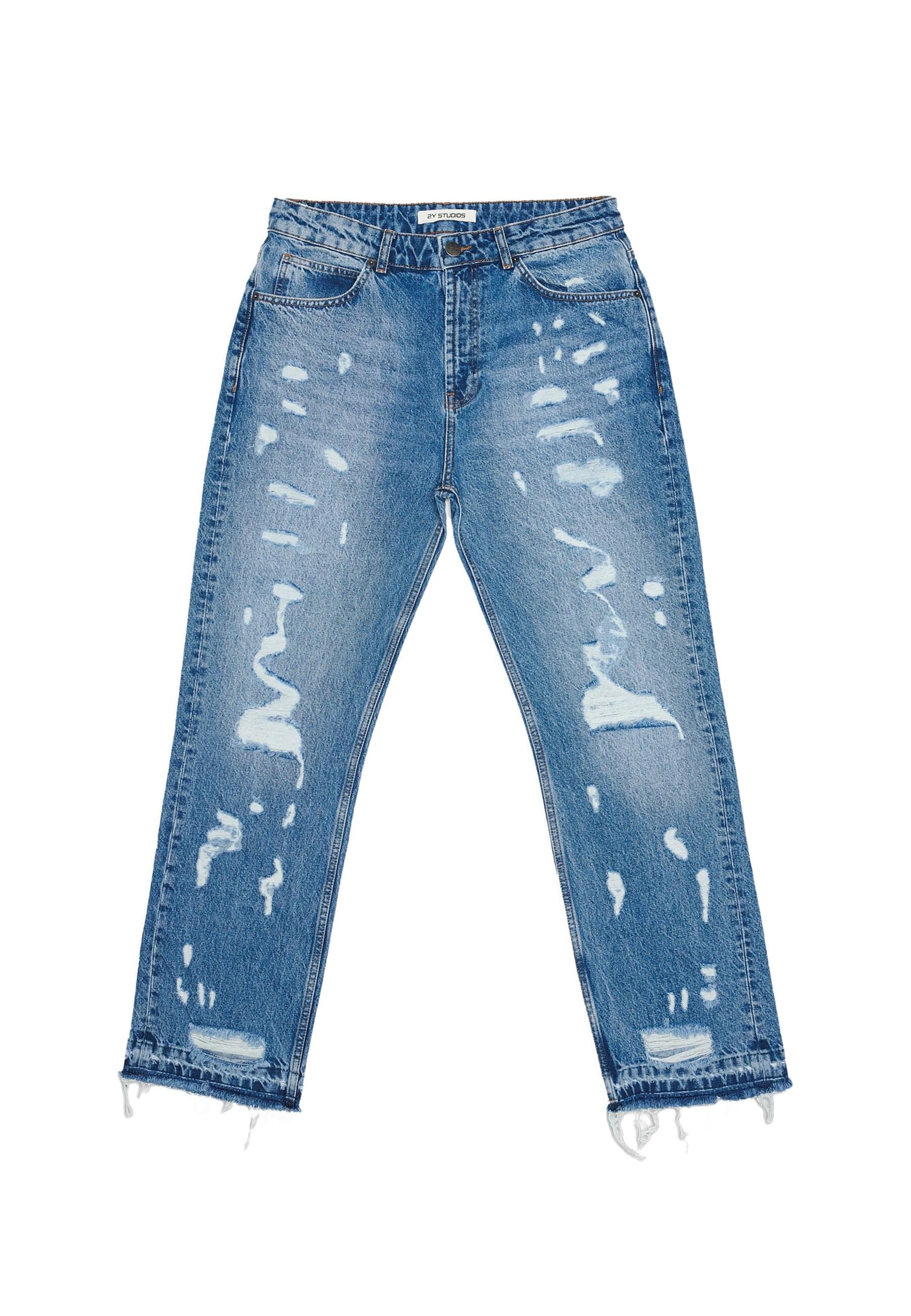 2Y Studios Bequeme Jeans "2Y Studios 2Y Firio Destroyed Straight Jeans" günstig online kaufen