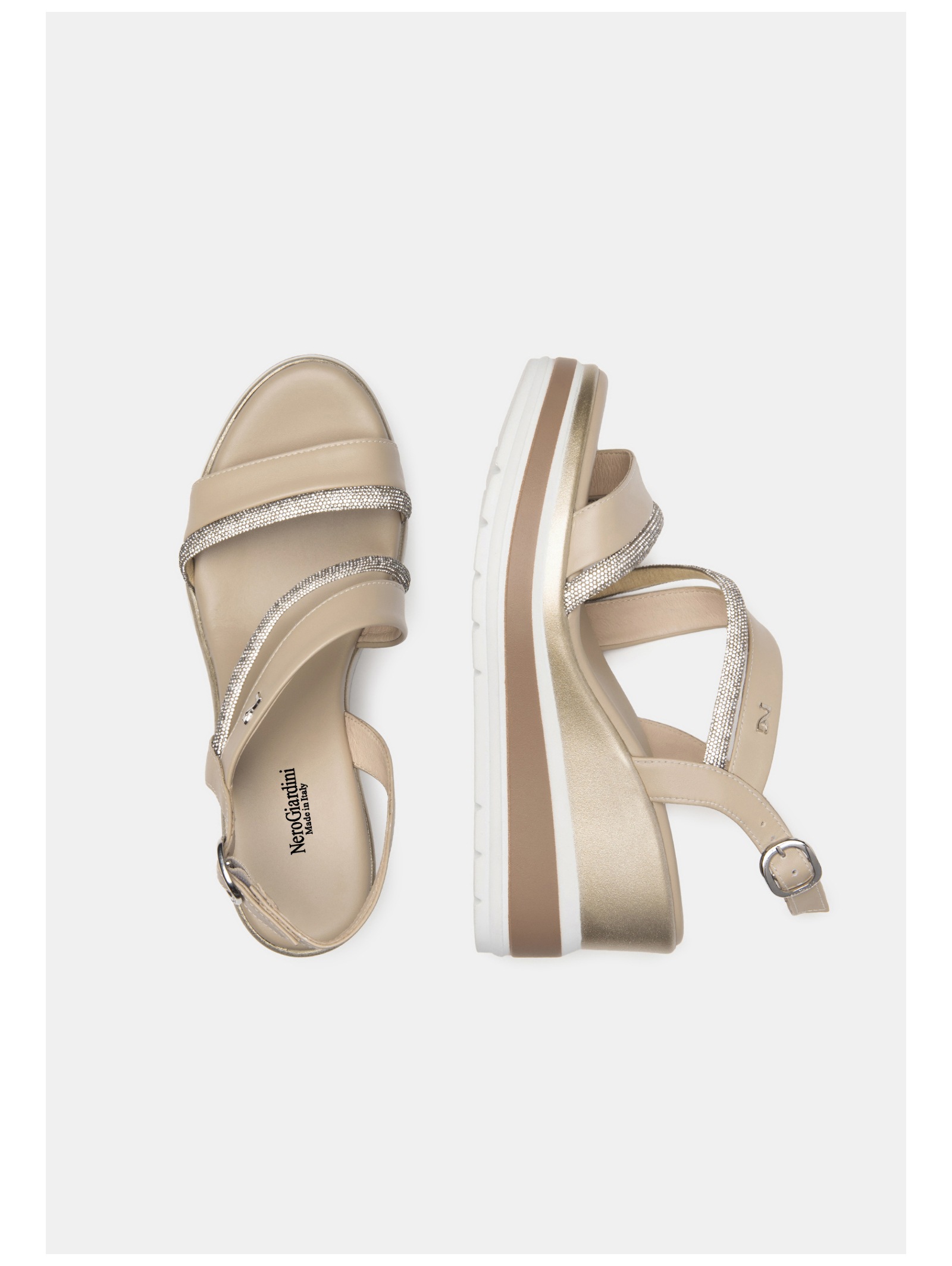 Nero Giardini Keilsandalette »Nero Giardini Sandalen Leder«