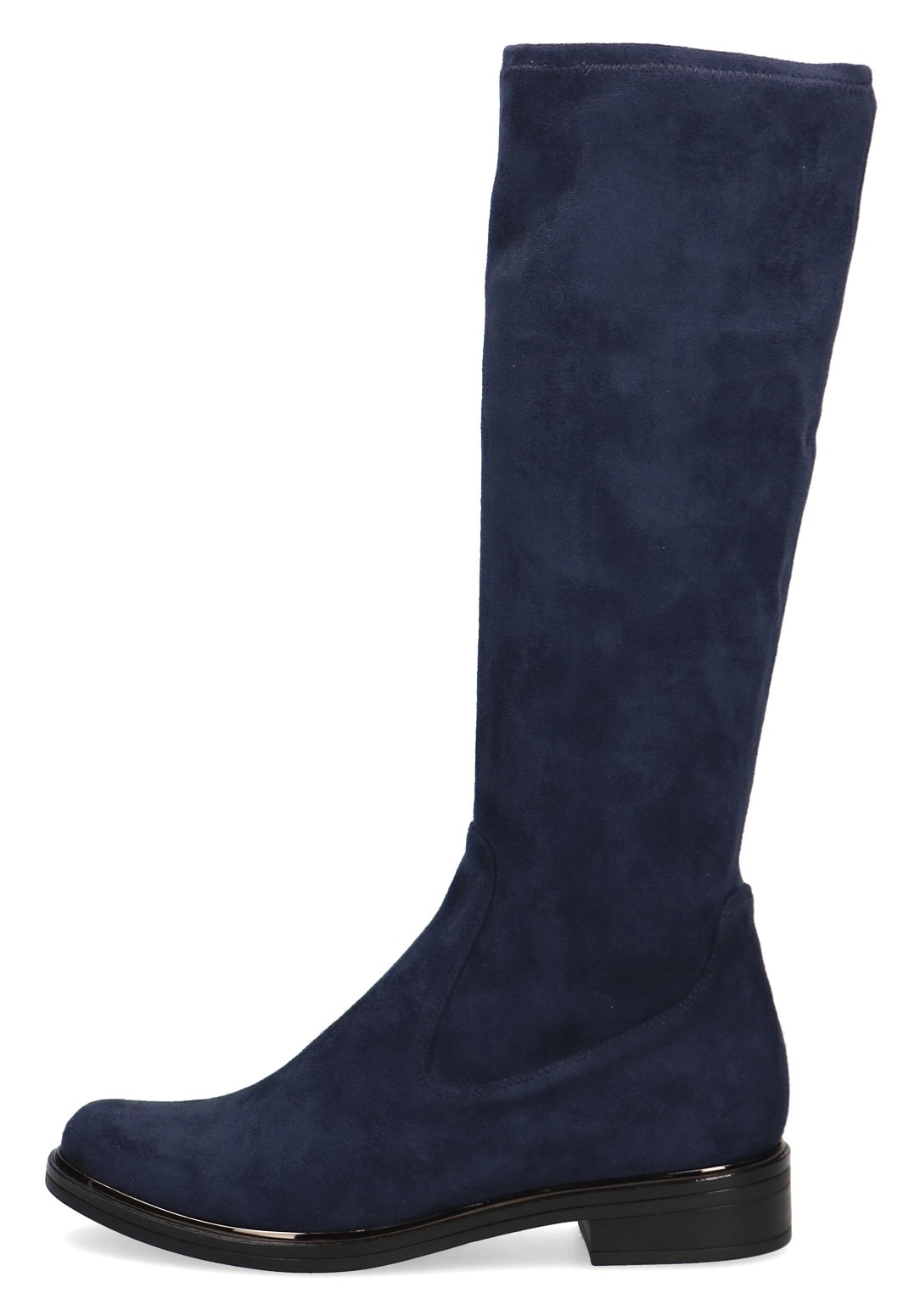 Caprice Schlupfstiefel, Blockabsatz, Langschaftstiefel in klassischer Linie, XS Schaft