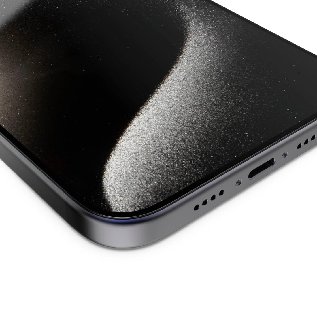 Hama Displayschutzglas »Displayschutz für iPhone 16 Pro (Panzerglasfolie, D3O, Montagehilfe)«, für iPhone 16 Pro
