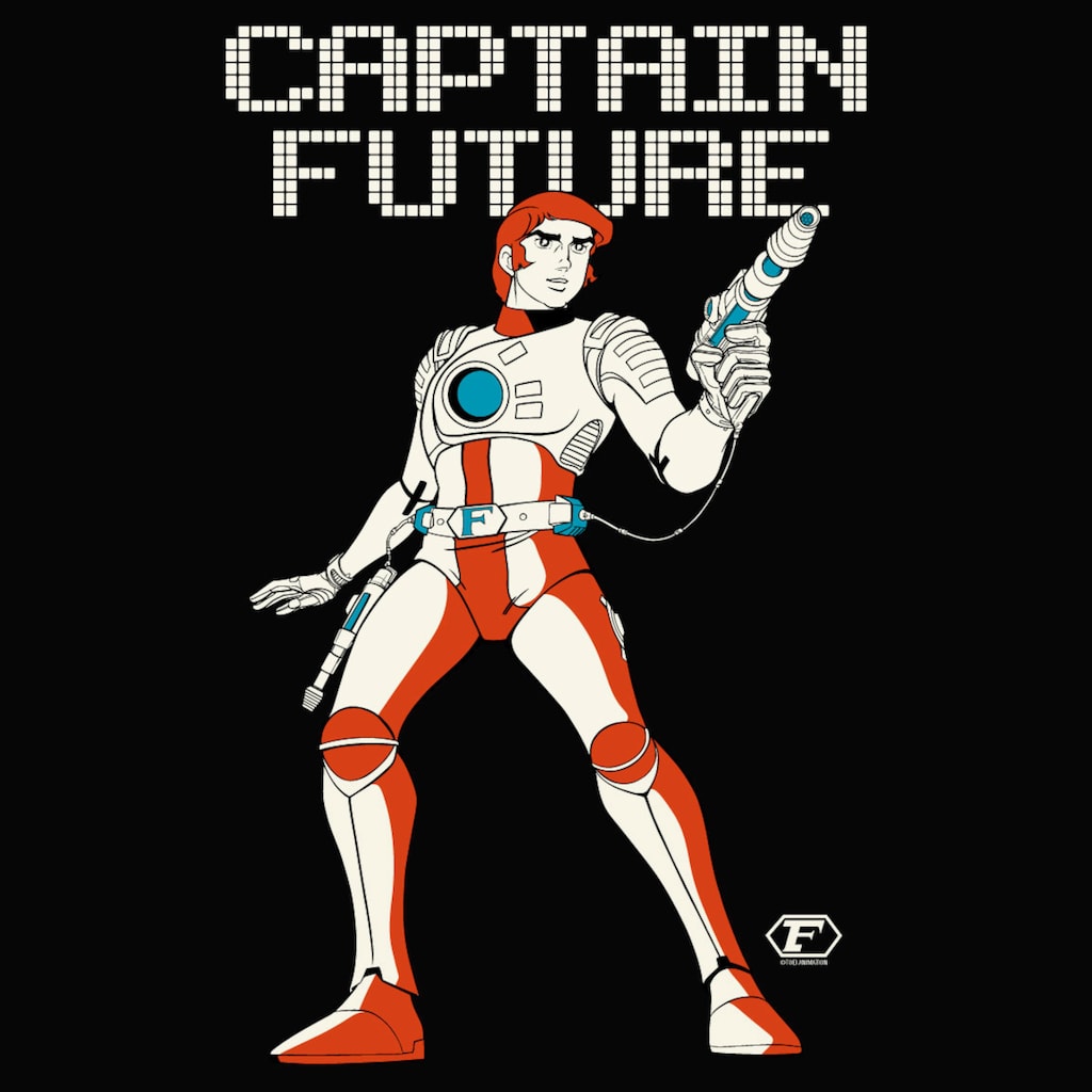 LOGOSHIRT T-Shirt »Captain Future«, mit coolem Captain Future-Frontprint