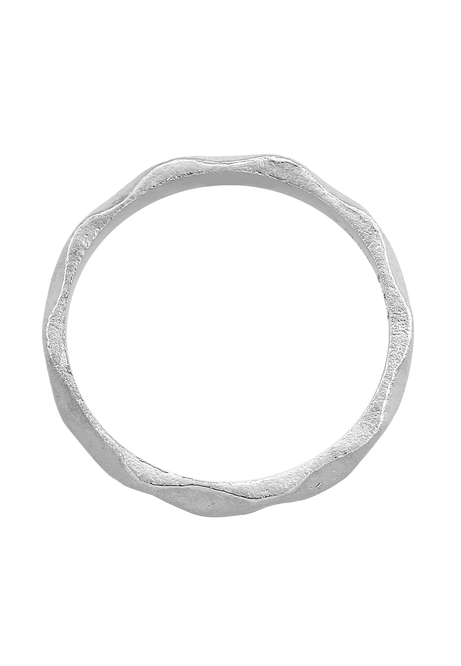 HAZE & GLORY Silberring »Ring Basic Bandring - Babylon gehämmert 925 Silber«