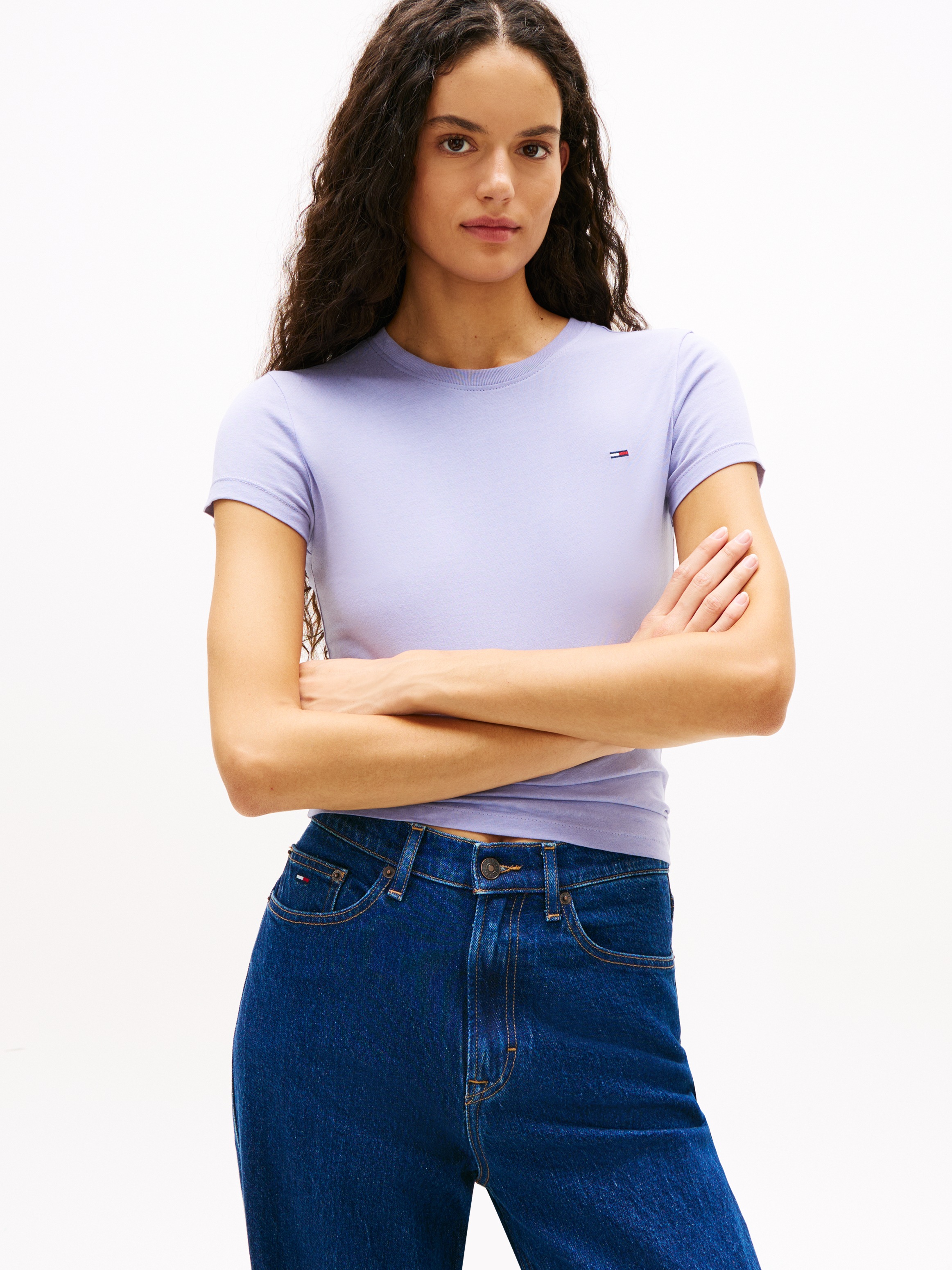 Tommy Jeans T-Shirt "TJW 2PACK C-NECK TEE" Packung, 2er, 2 Stk. mit Logo-St günstig online kaufen