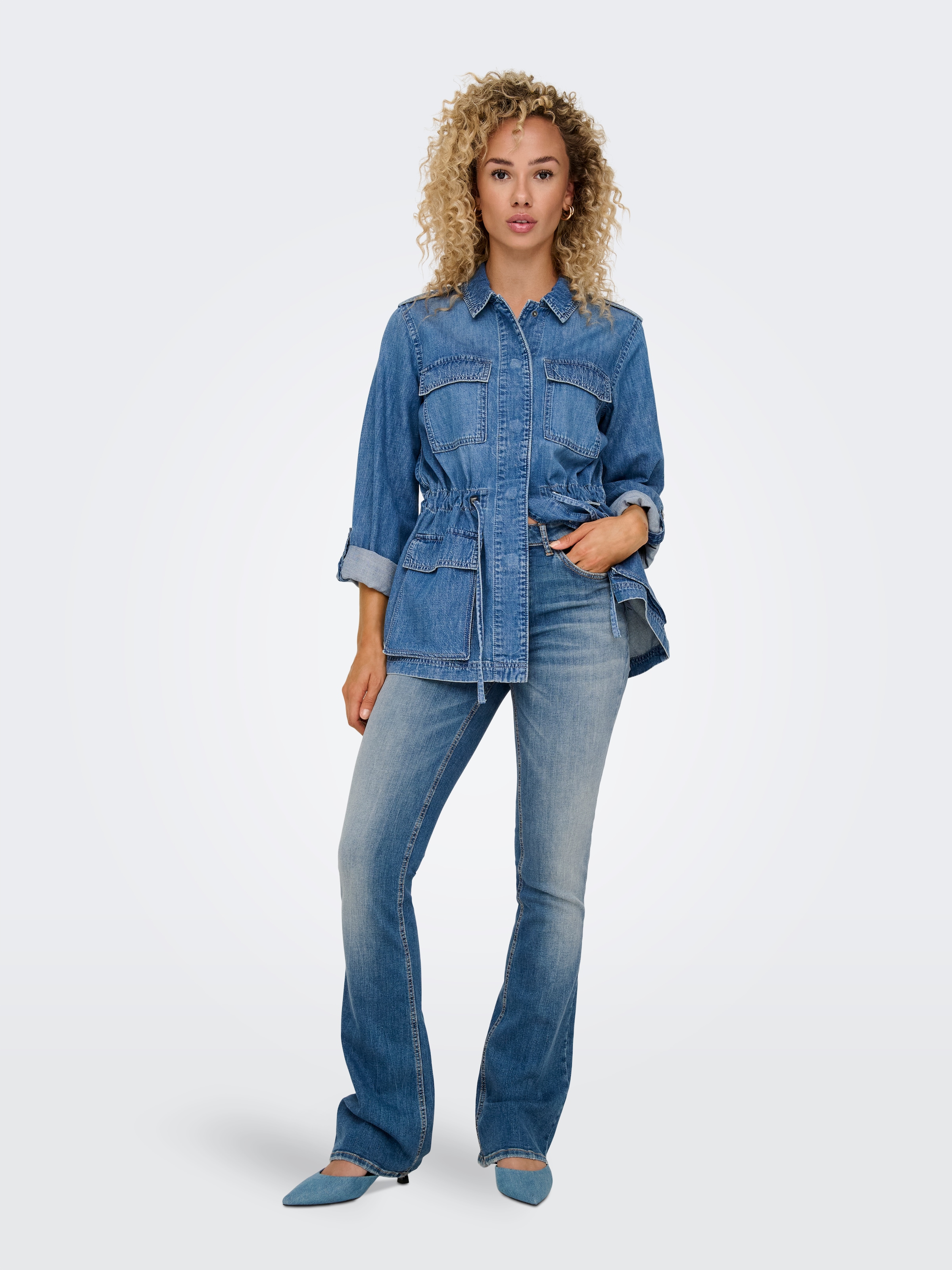 ONLY Bootcut-Jeans »ONLBLUSH MID FLARED DNM DOT741 NOOS«